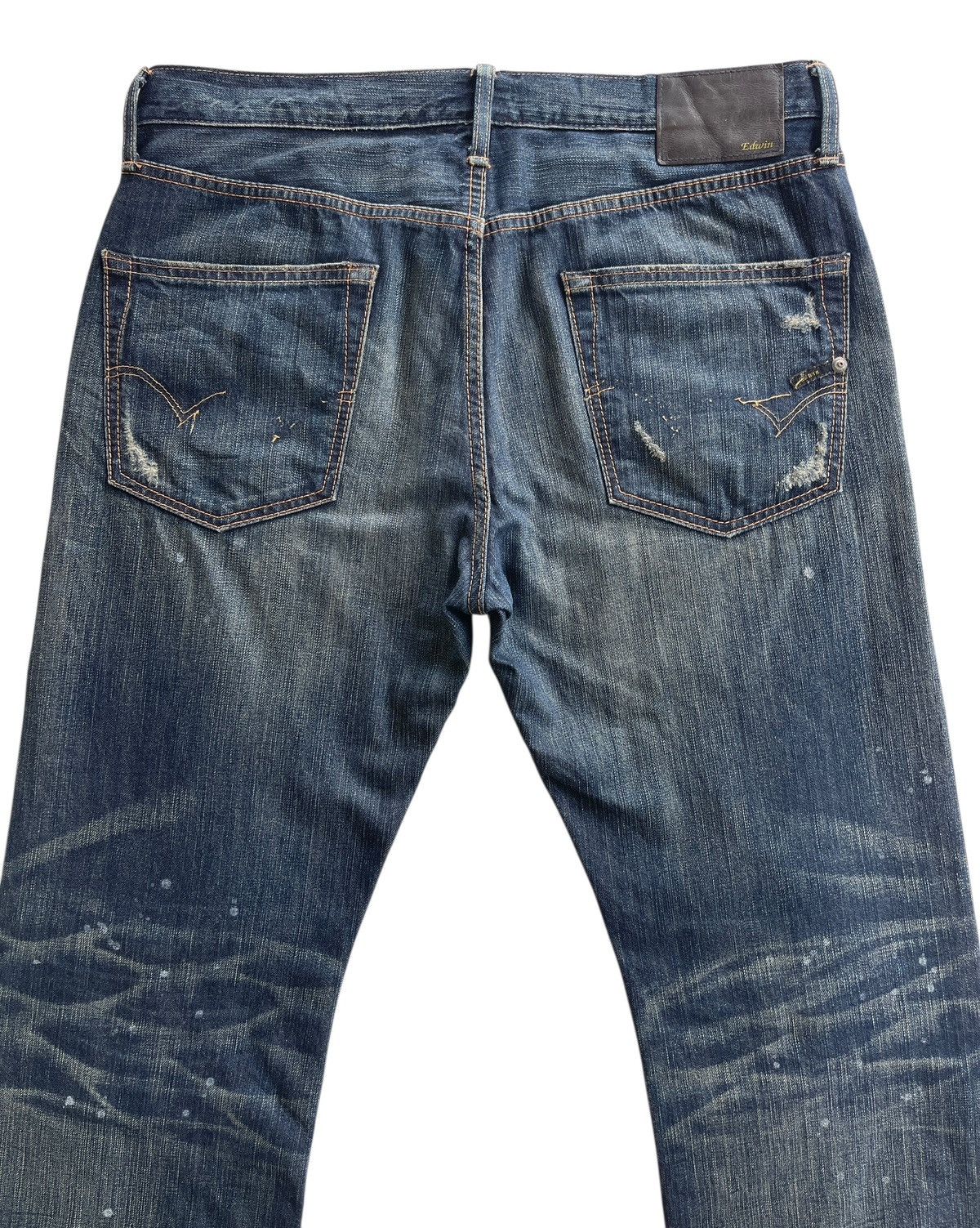 Edwin Edwin Ripped Distressed Denim Size US 35 - 7 Thumbnail
