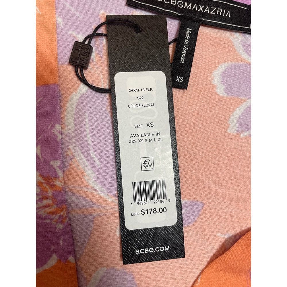 Bcbgmaxazria NWT New $178 BCBGMAXAZRIA Floral Surplice High-Low Dress Si Size XS / US 0-2 / IT 36-38 - 8 Thumbnail