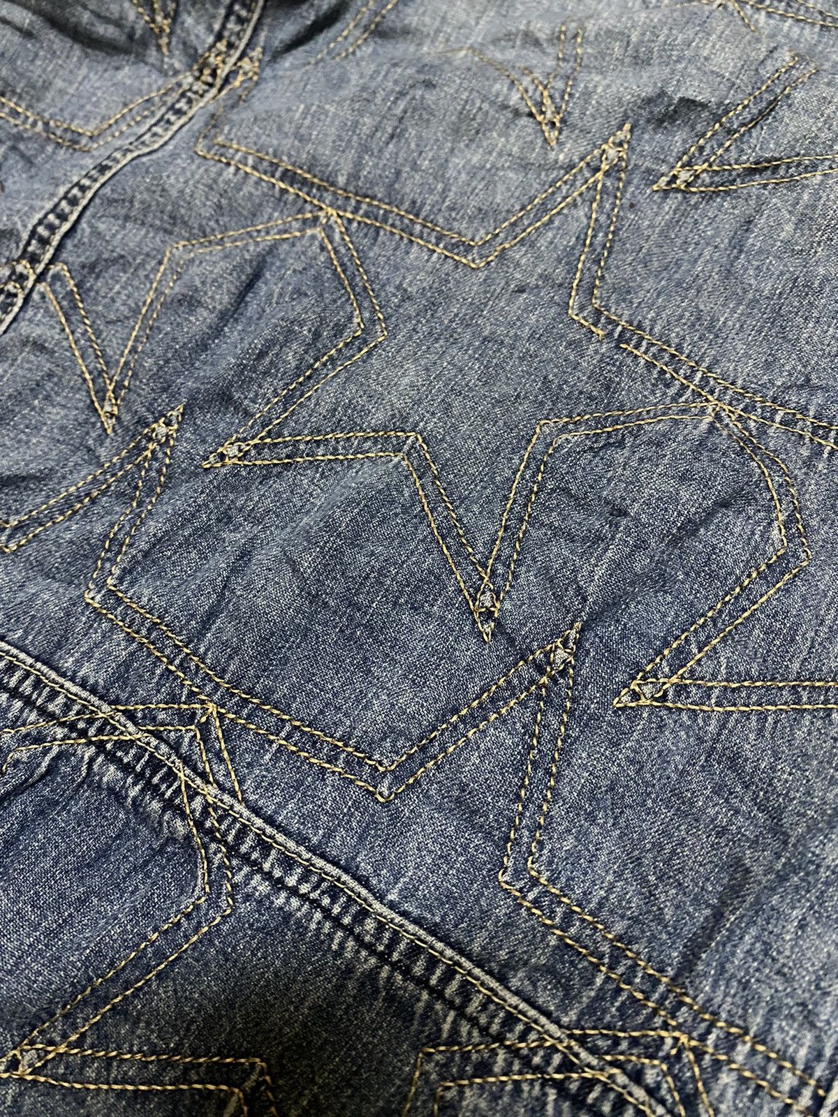 Hysteric Glamour × Vintage Vintage Hysteric Glamour Star Denim Skirt Size 28" / US 6 / IT 42 - 6 Thumbnail