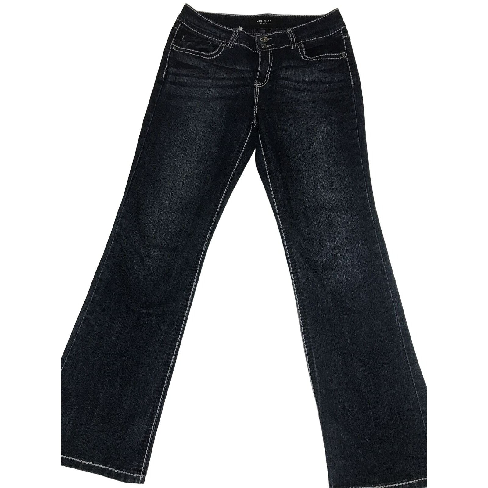 Nine West Annette Nine West Women's jeans Bling Flap Pocket Thick Stit Size 30" / US 8 / IT 44 - 5 Thumbnail