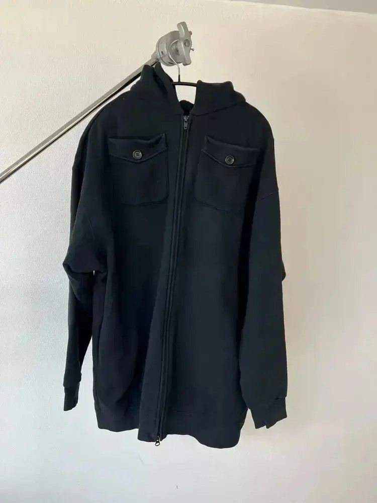 Yohji Yamamoto Sz 2 Yohji Yamamoto Double Pocket Zip-up Hoodie Size US M / EU 48-50 / 2 - 2 Thumbnail