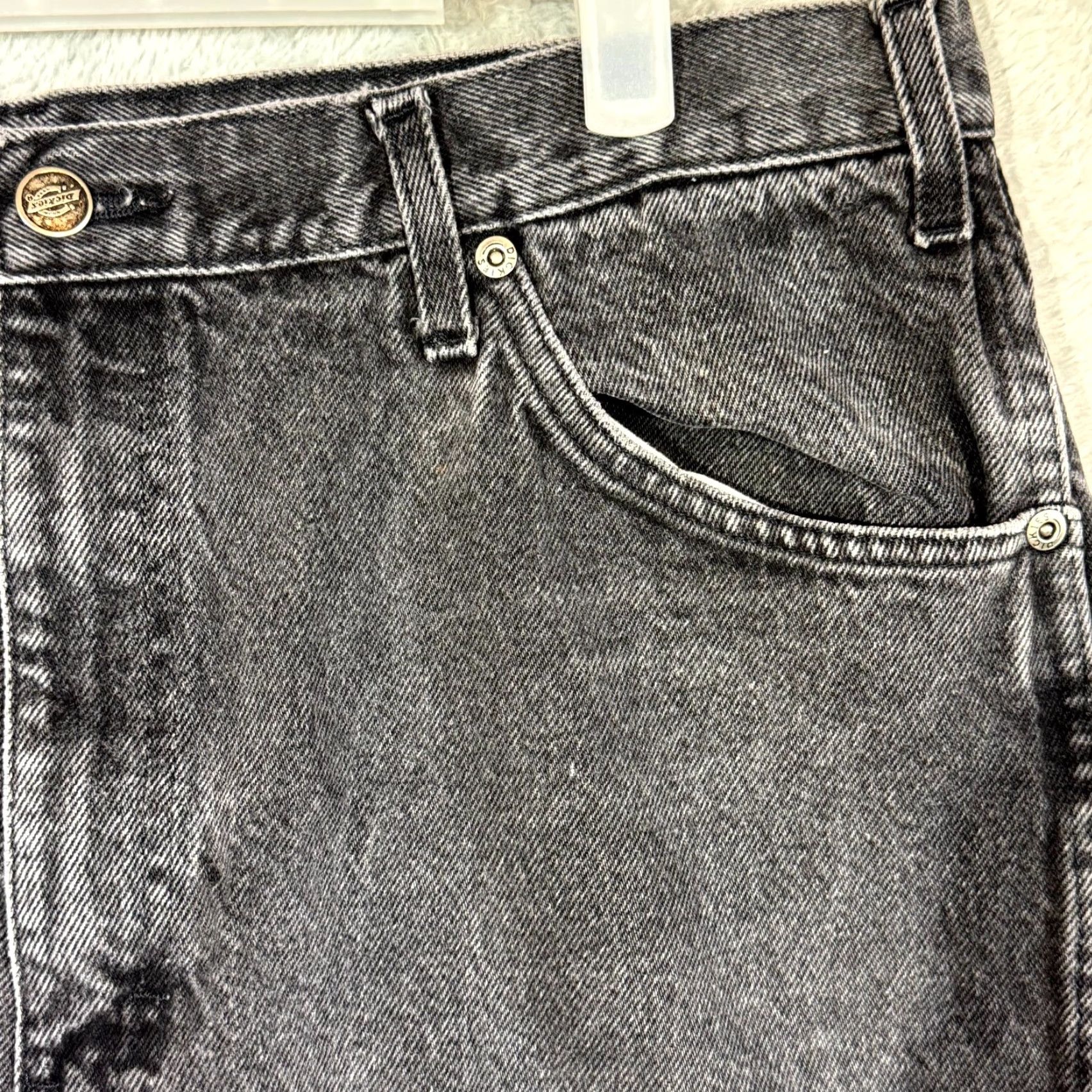 Dickies Dickies Jeans Men’s 36x30 Black Denim Dark Wash Mid-Rise Straight Leg Cotton Size US 36 / EU 52 - 4 Thumbnail