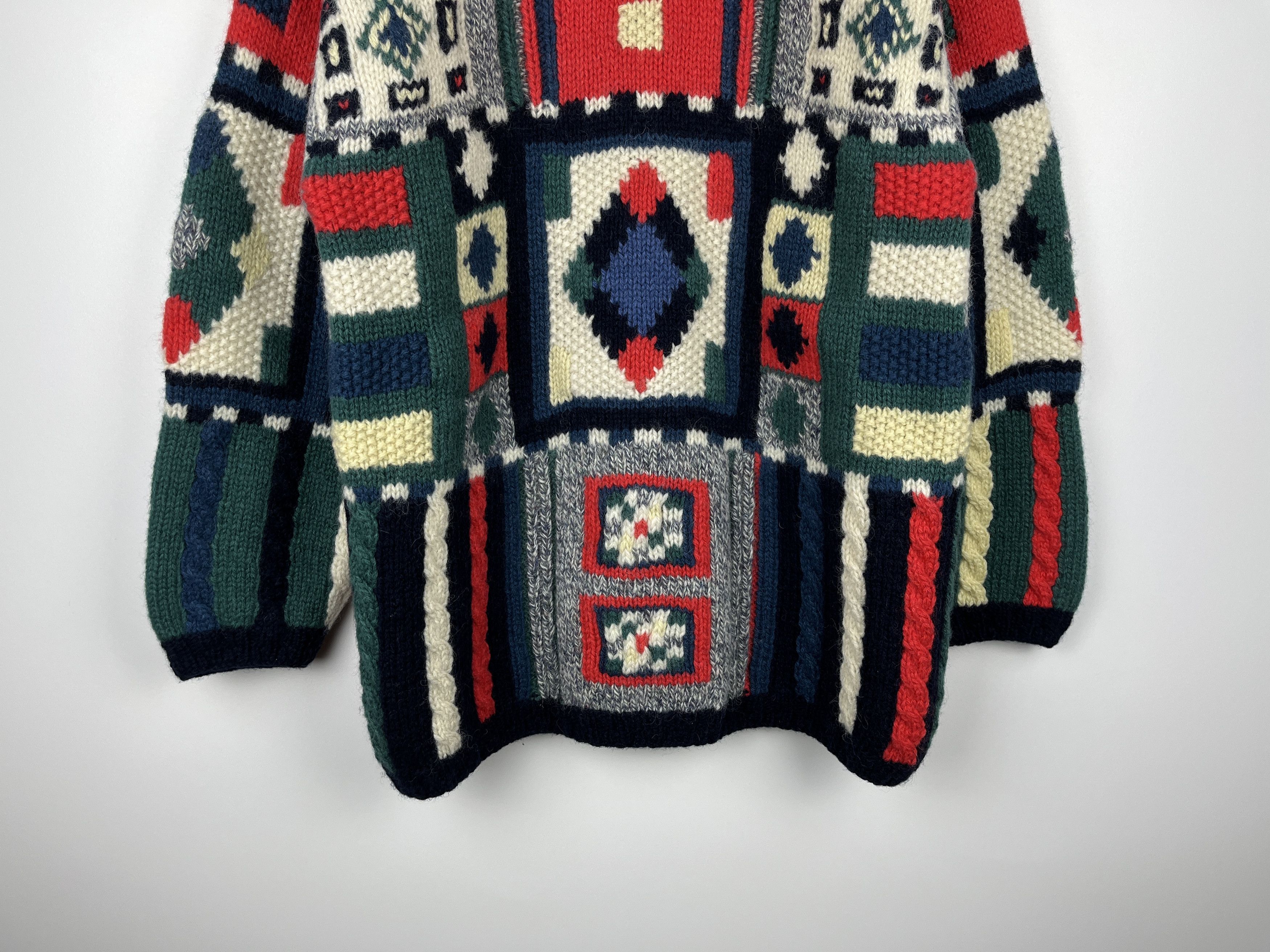 Vintage PACO Geometric Abstract Wool Knit Sweater Size S/M Christmas Size US S / EU 44-46 / 1 - 4 Thumbnail