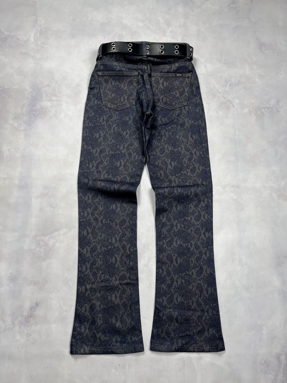 Japanese Brand Snakeskin Flare Denim Something Edwin Size US 26 / EU 42 - 5 Thumbnail