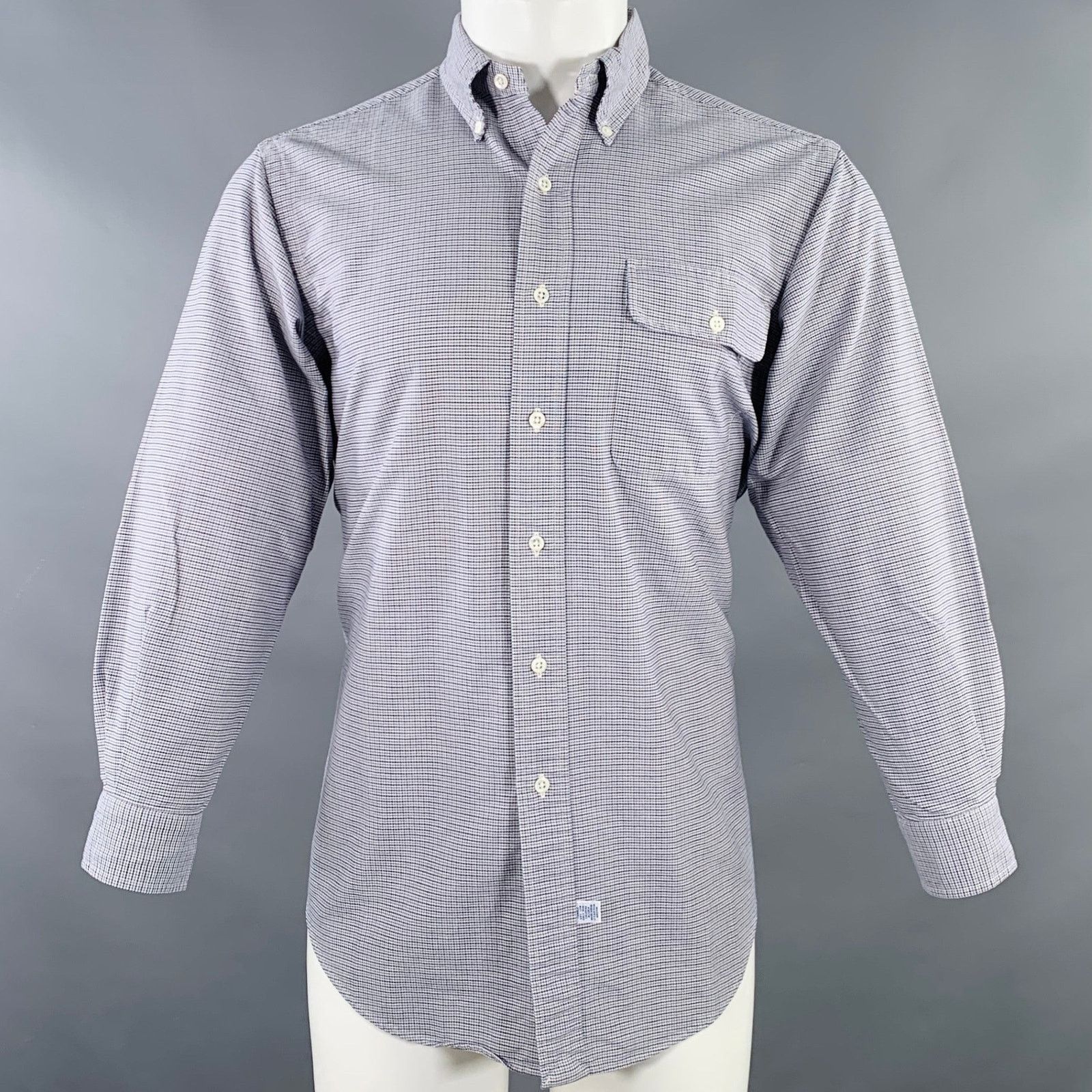 Ralph Lauren RALPH LAUREN Blue Red Woven Cotton One Pocket Long Sleeve Size US M / EU 48-50 / 2 - 1 Thumbnail