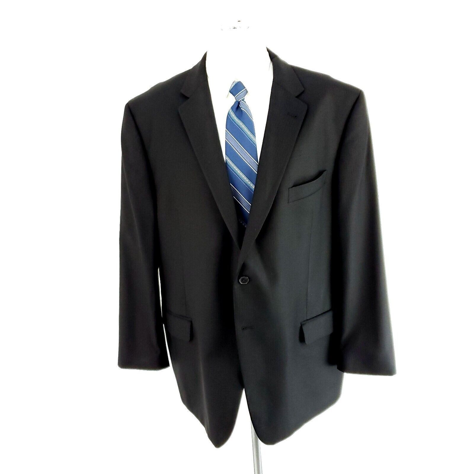 Joseph Abboud Joseph Abboud Vaticana Marlane Super 120s Wool Blazer 48R Bl Size 48R - 3 Thumbnail