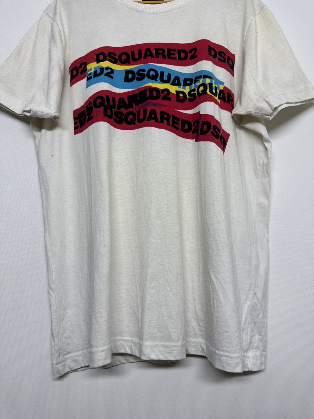 Dsquared2 Vintage Y2k Dsquared2 Tape Logo Designer T-Shirt Size US M / EU 48-50 / 2 - 7 Thumbnail