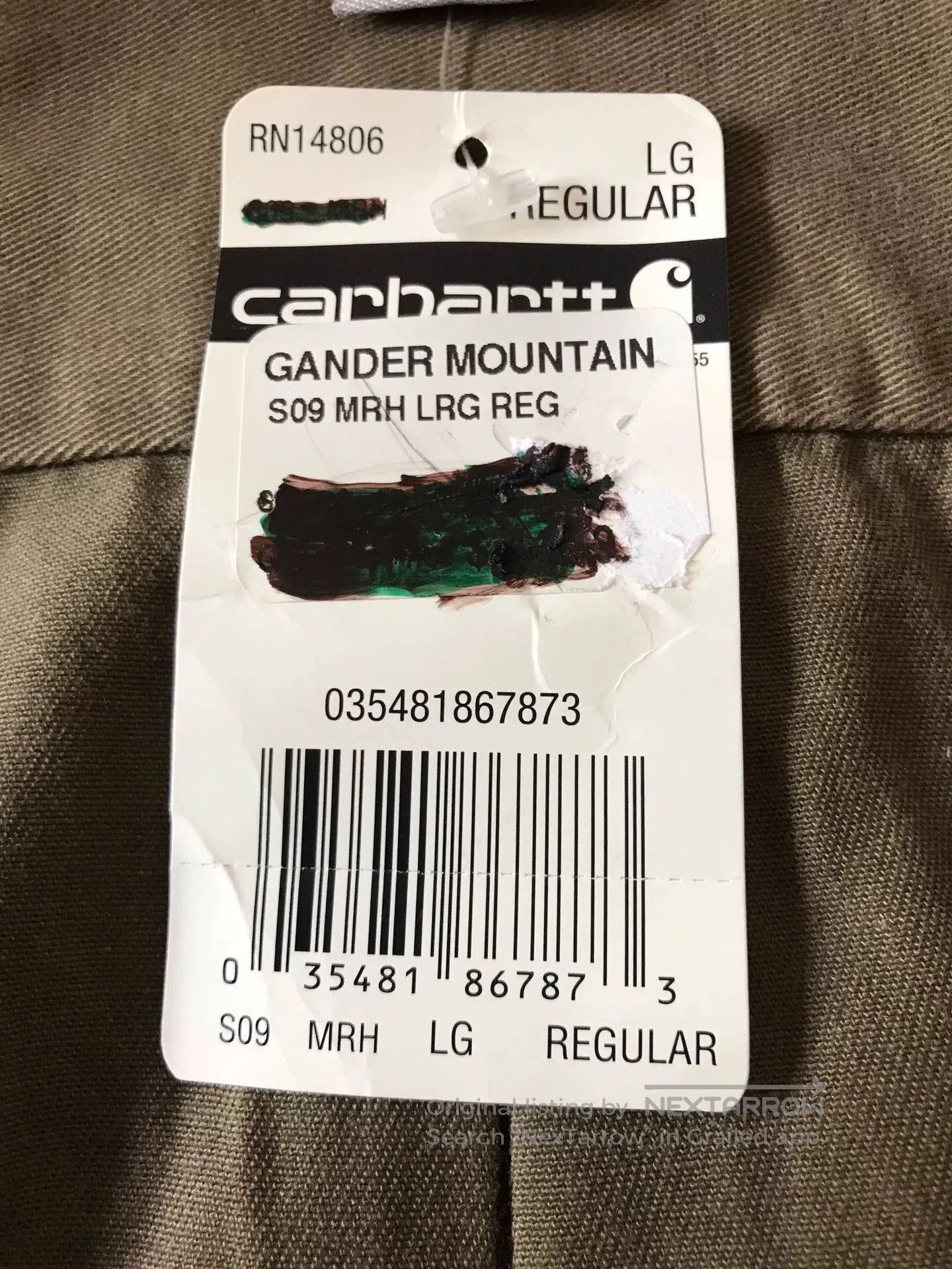 Carhartt Carhartt S09 MRH Work Shirt. Size US L / EU 52-54 / 3 - 8 Thumbnail