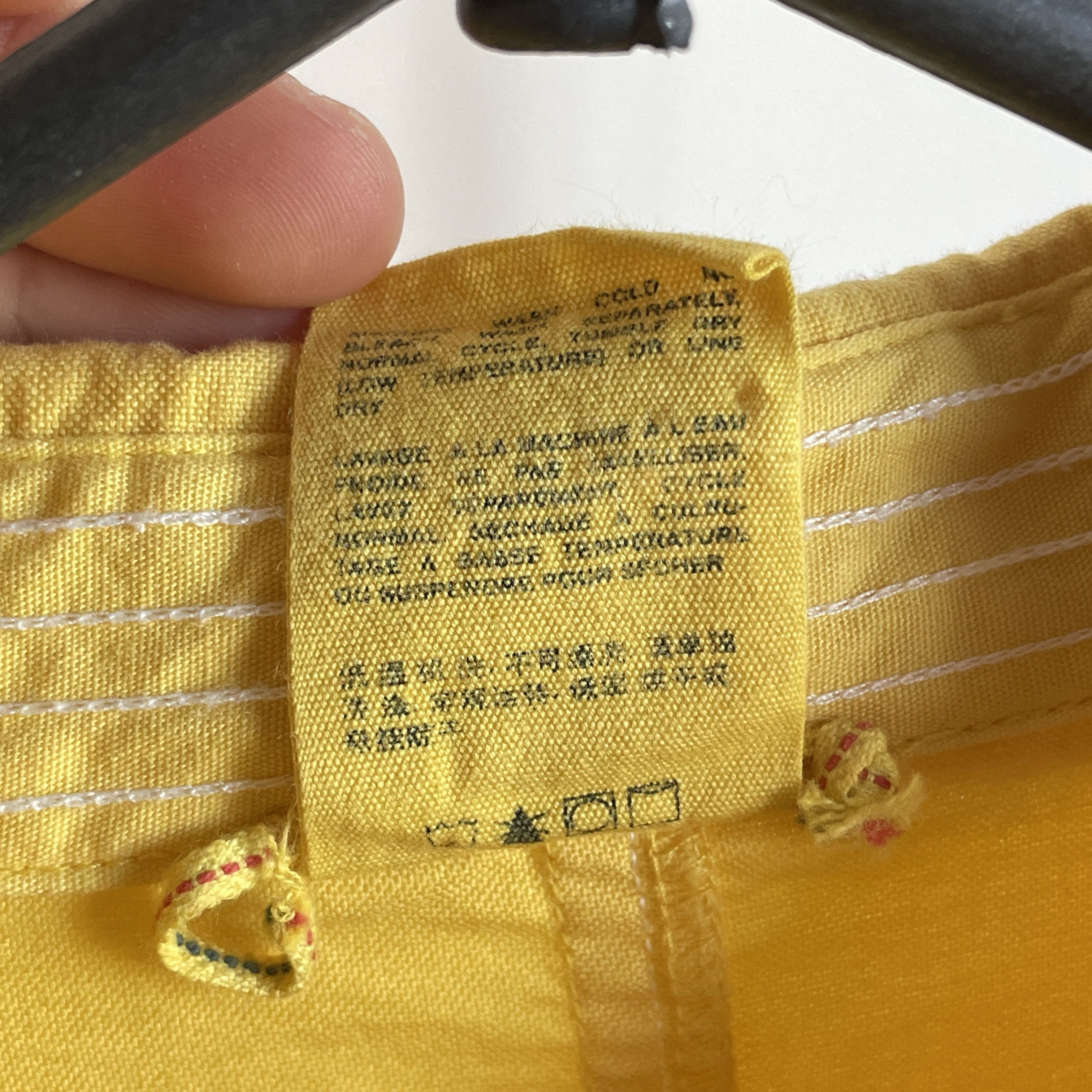 Evisu Evisu Japanese Yellow Selvedge Shirt Size L Size US L / EU 52-54 / 3 - 12 Thumbnail