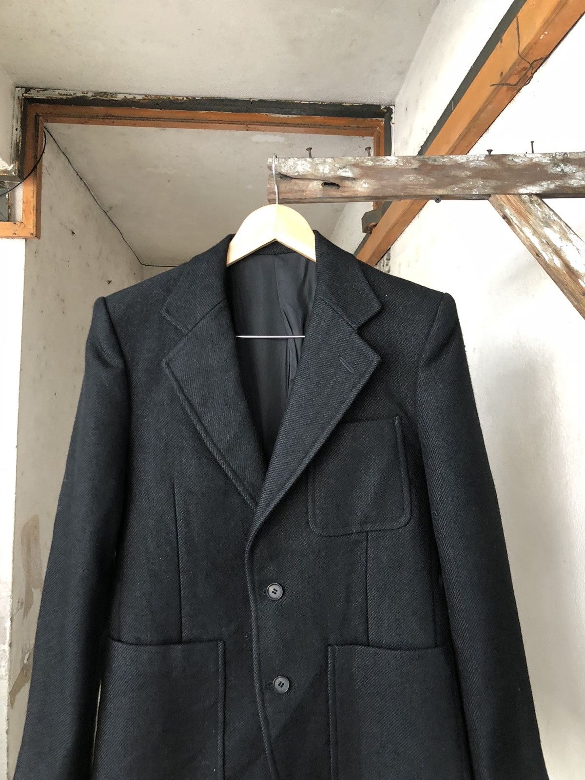 5351 POUR LES HOMMES 5351 Pour Les Hommes Black Wool Lined Single Breasted Blazer Size US M / EU 48-50 / 2 - 3 Thumbnail