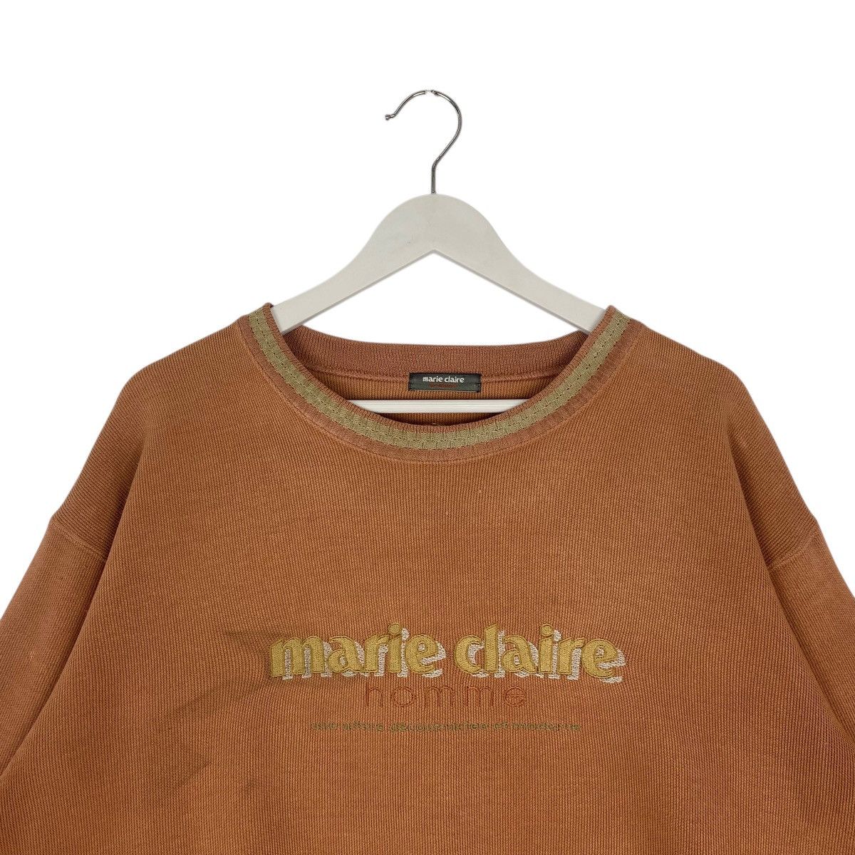 Other Vintage Marie Claire Sweatshirt Crewneck Brown Big Logo Sz M Size US M / EU 48-50 / 2 - 4 Thumbnail