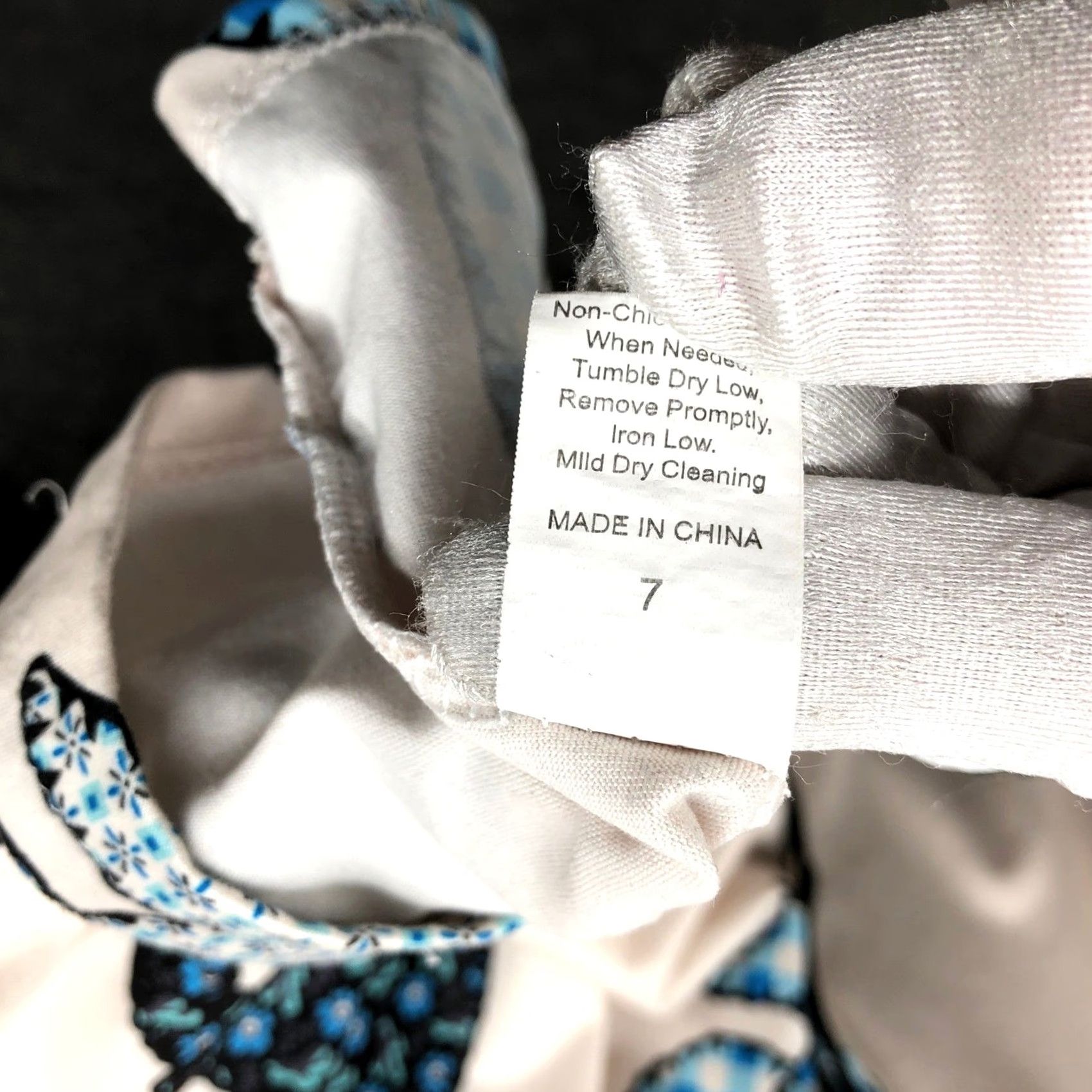 Vintage Womens XL Teacup Print Pajama Set Short Sleeve Shorts 2 Piece Patchwork Beige Size 40" / US 18 - 7 Thumbnail
