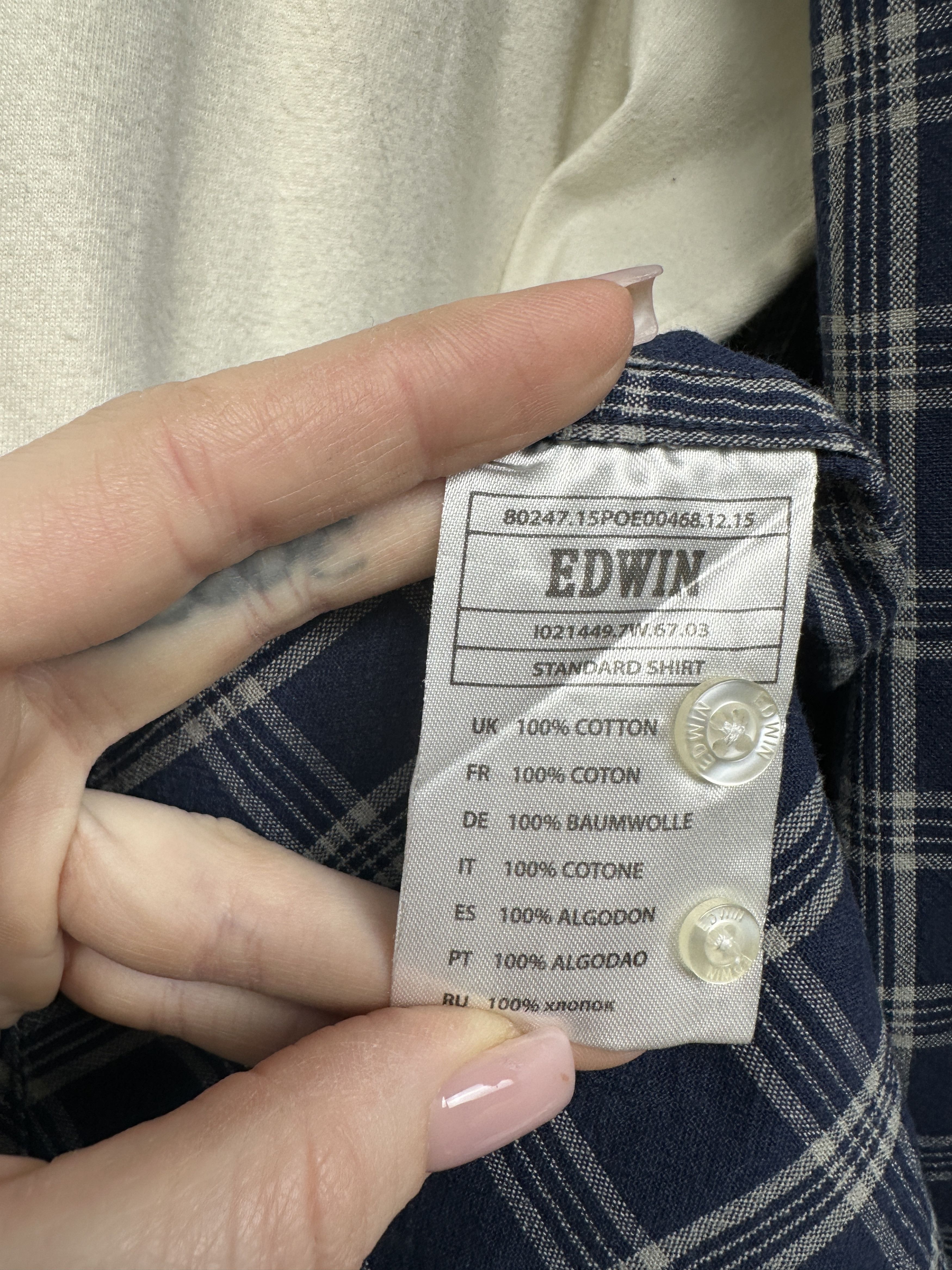 Edwin Edwin Standard Mens Long Sleeve Shirt Size US L / EU 52-54 / 3 - 5 Thumbnail