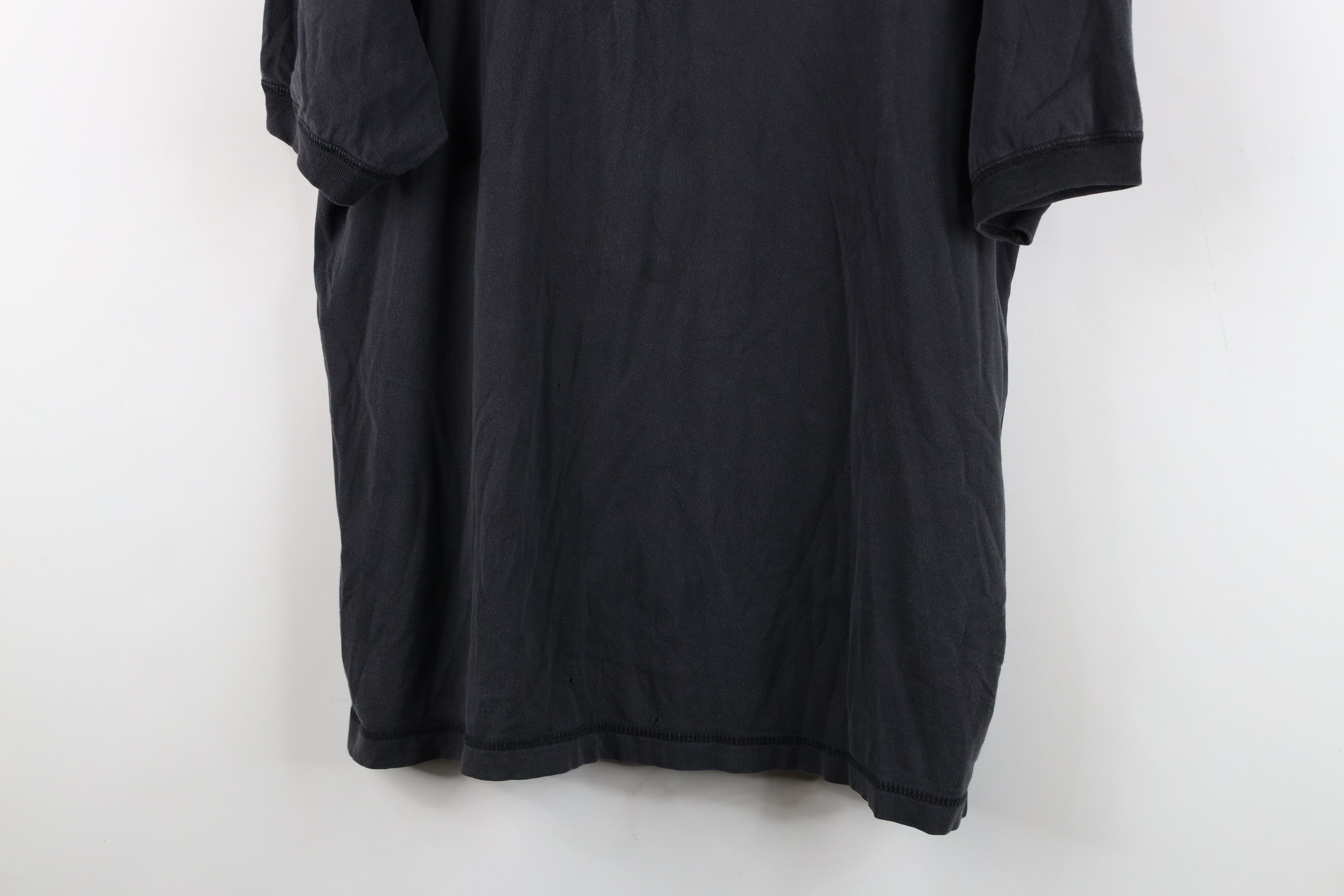Vintage Vintage 90s Streetwear Cotton Henley T-Shirt Black Size US L / EU 52-54 / 3 - 3 Thumbnail