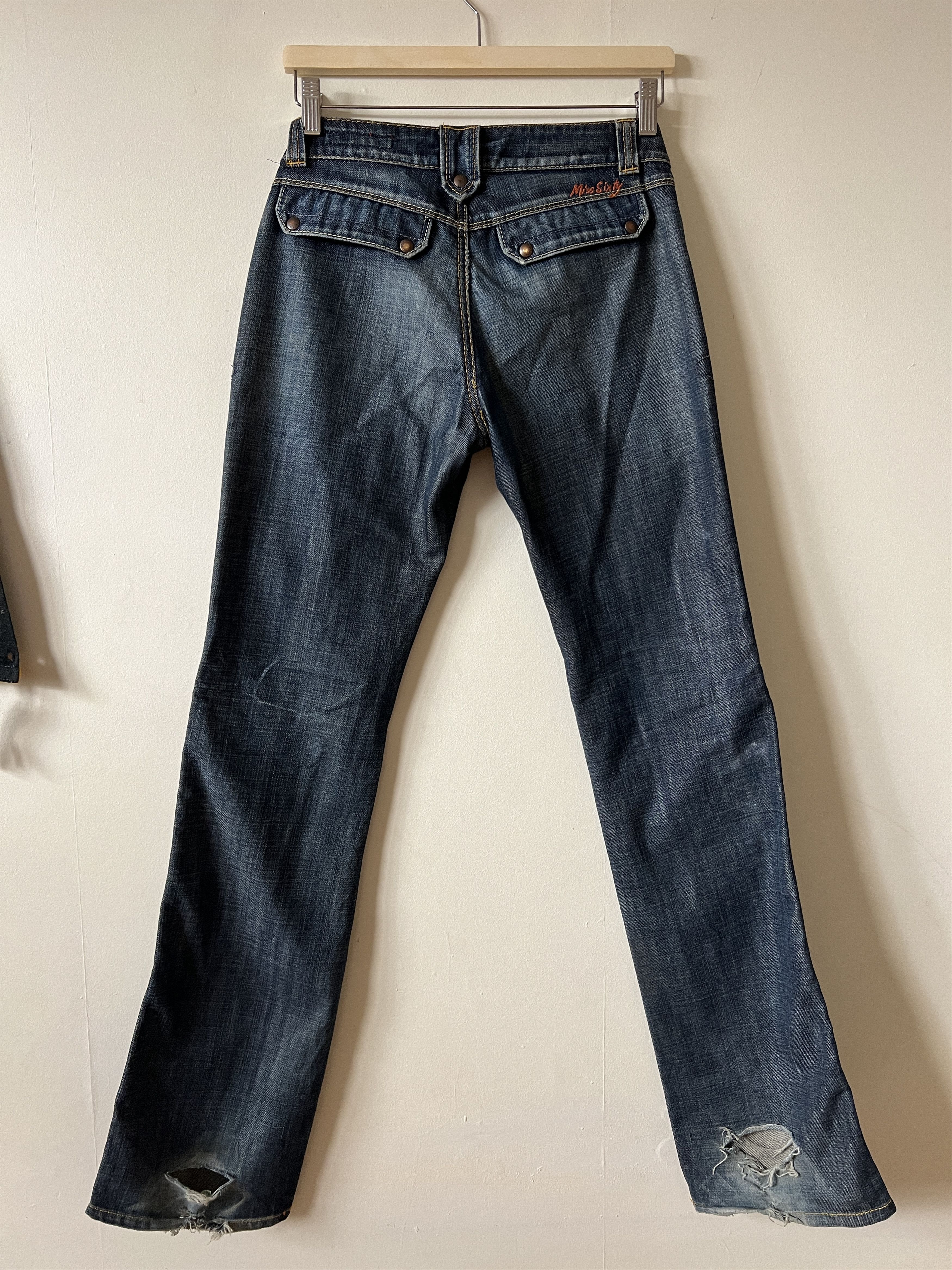 Miss Sixty Y2K Miss Sixty Women’s Low Rise Jeans Made In Italy Size 28 Size 28" / US 6 / IT 42 - 4 Thumbnail