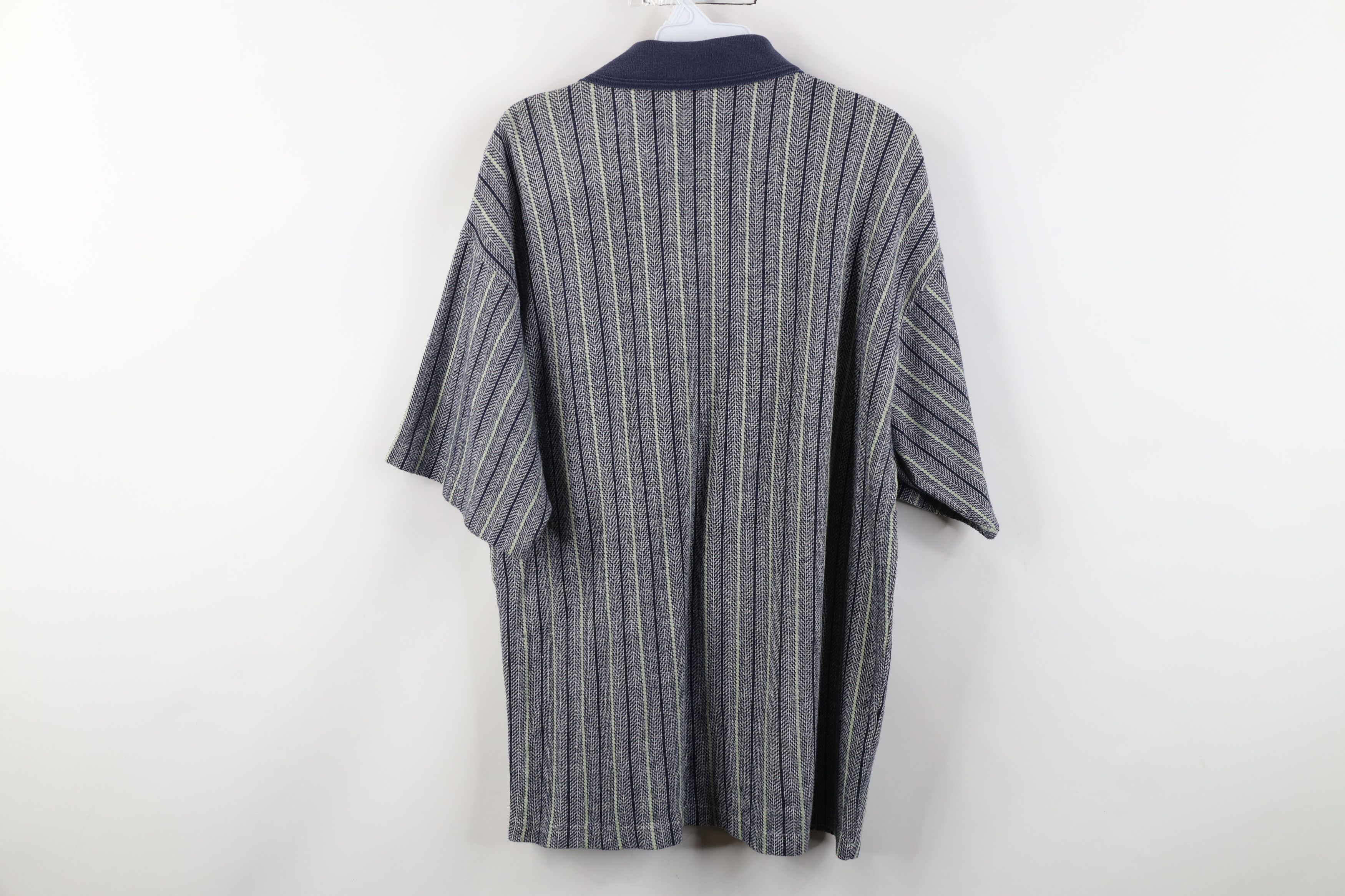Vintage Vintage 90s Streetwear Herringbone Knit Golf Polo Shirt Size US M / EU 48-50 / 2 - 10 Thumbnail