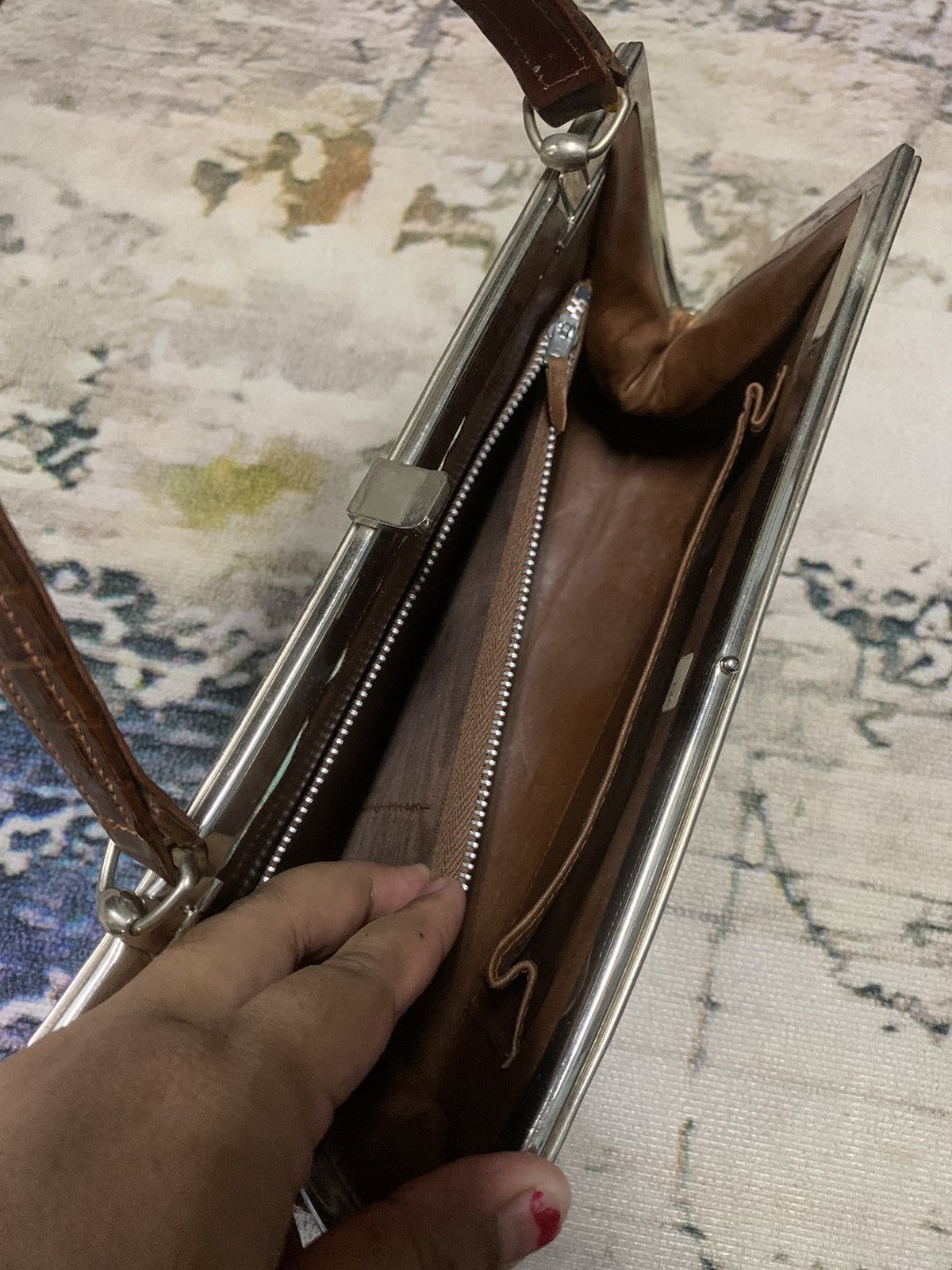 Custommade 🔥Limited🔥True Crocodile Leather Handbag Size ONE SIZE - 8 Thumbnail