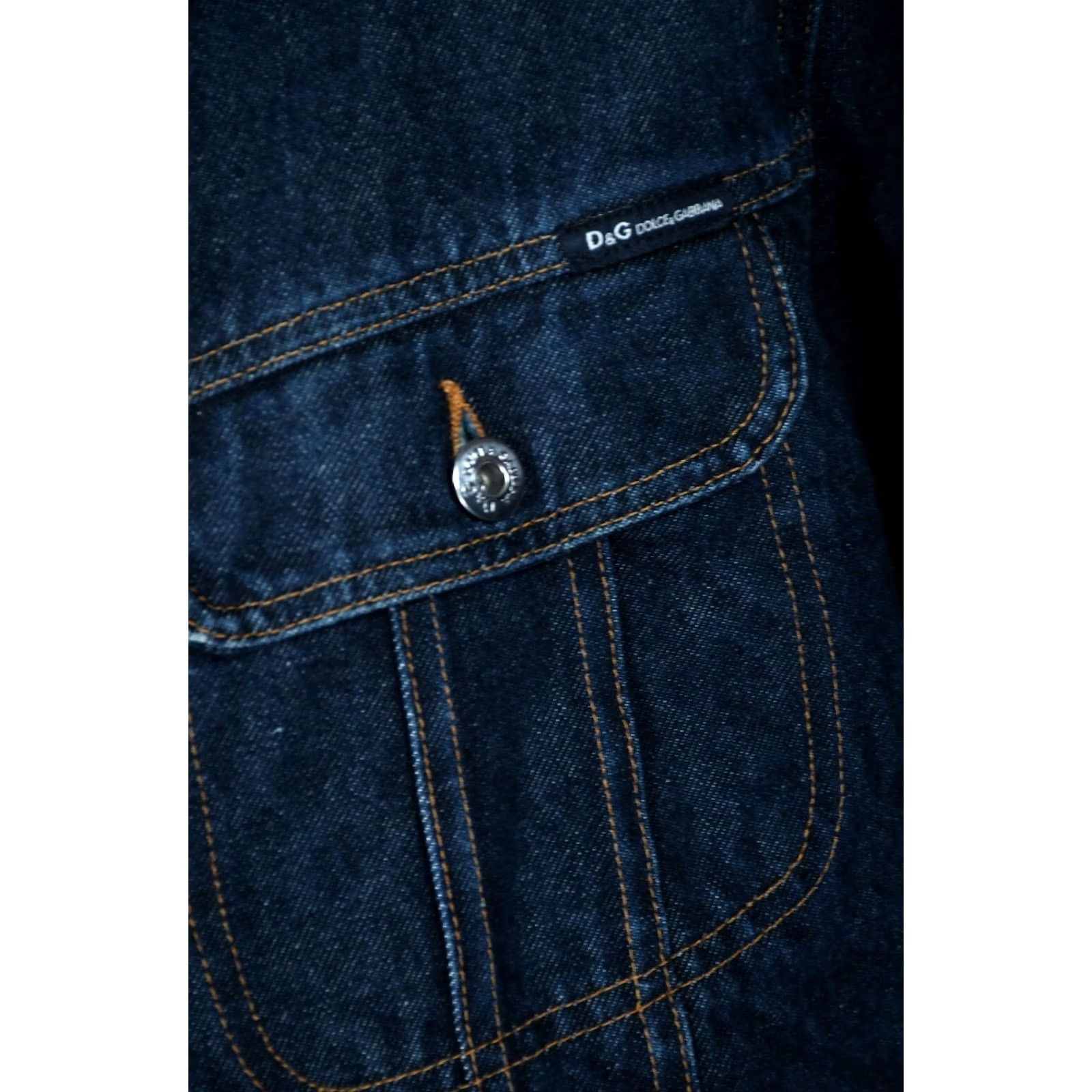 Dolce & Gabbana DOLCE&GABBANA Blue Denim Sherpa Cropped Jacket XL Men Denim Jacket Blues 90s Jeans style, Casual, Button 100% Cotton Blue Mens XL - Vintage? Size US XL / EU 56 / 4 - 6 Thumbnail