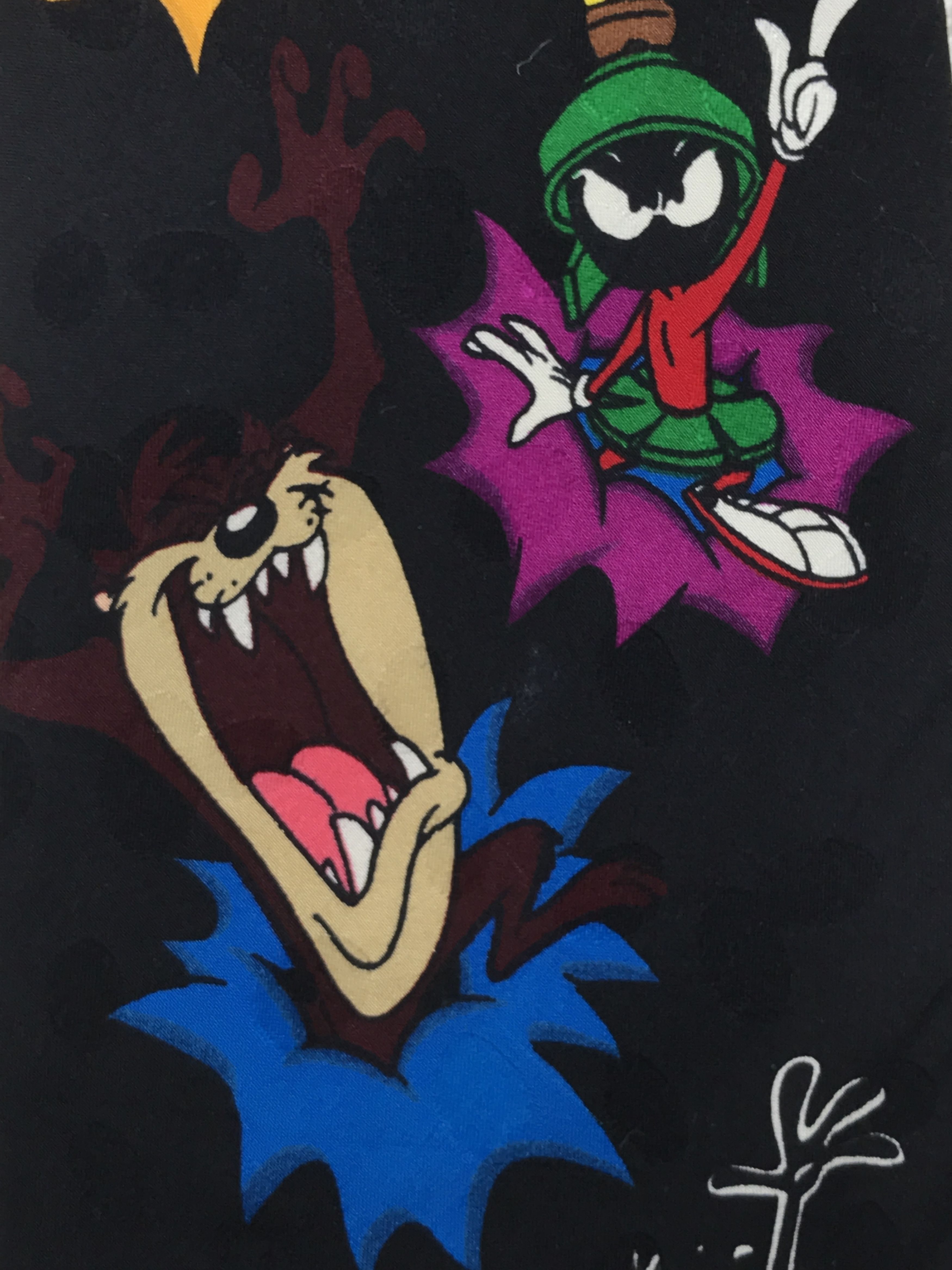 Designer × Vintage Vintage Looney Tunes Mania Silk Necktie Size ONE SIZE - 5 Thumbnail
