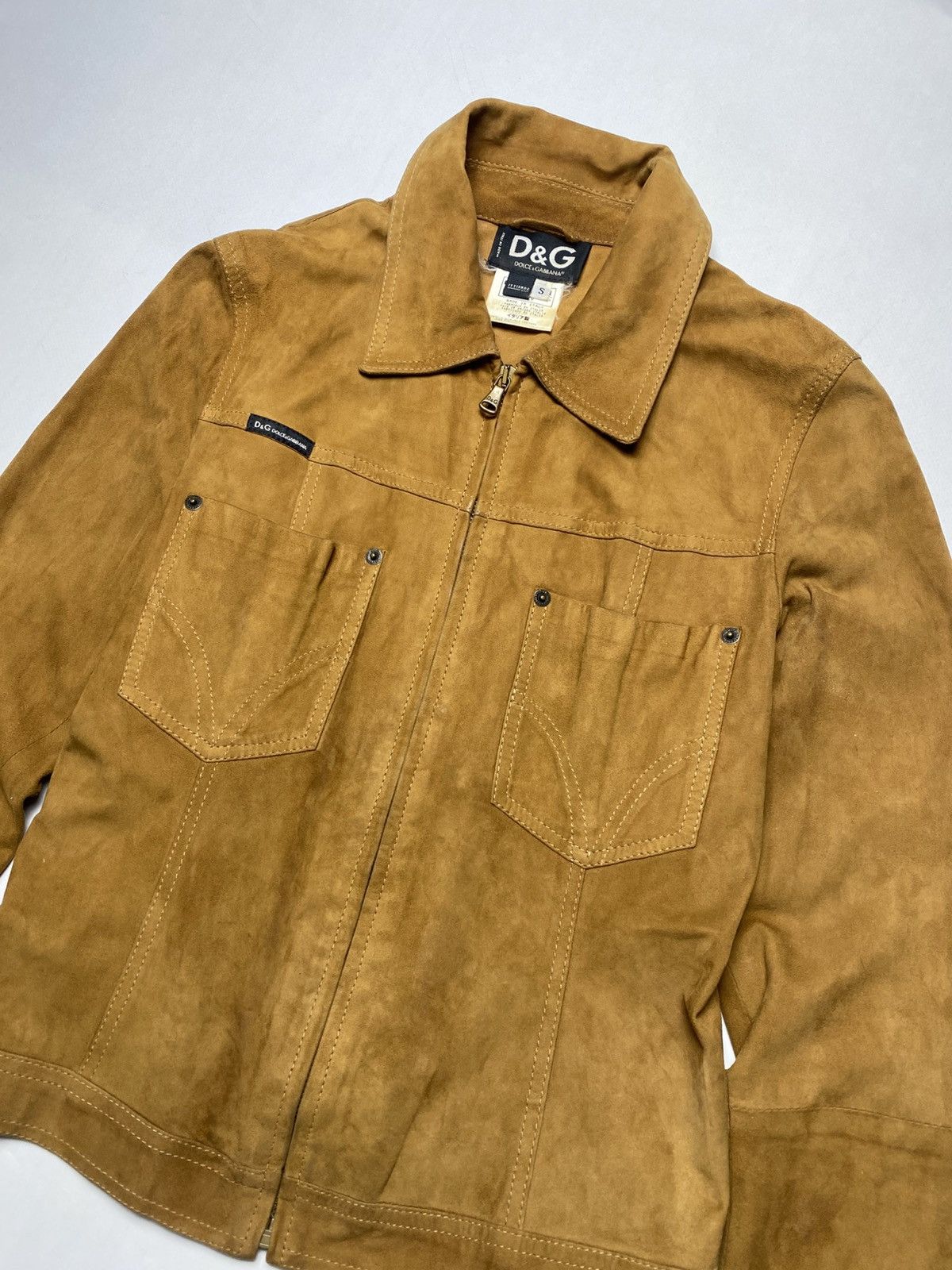 Dolce & Gabbana Dolce Gabbana Suede Leather Jacket 2000s Size S / US 4 / IT 40 - 3 Thumbnail