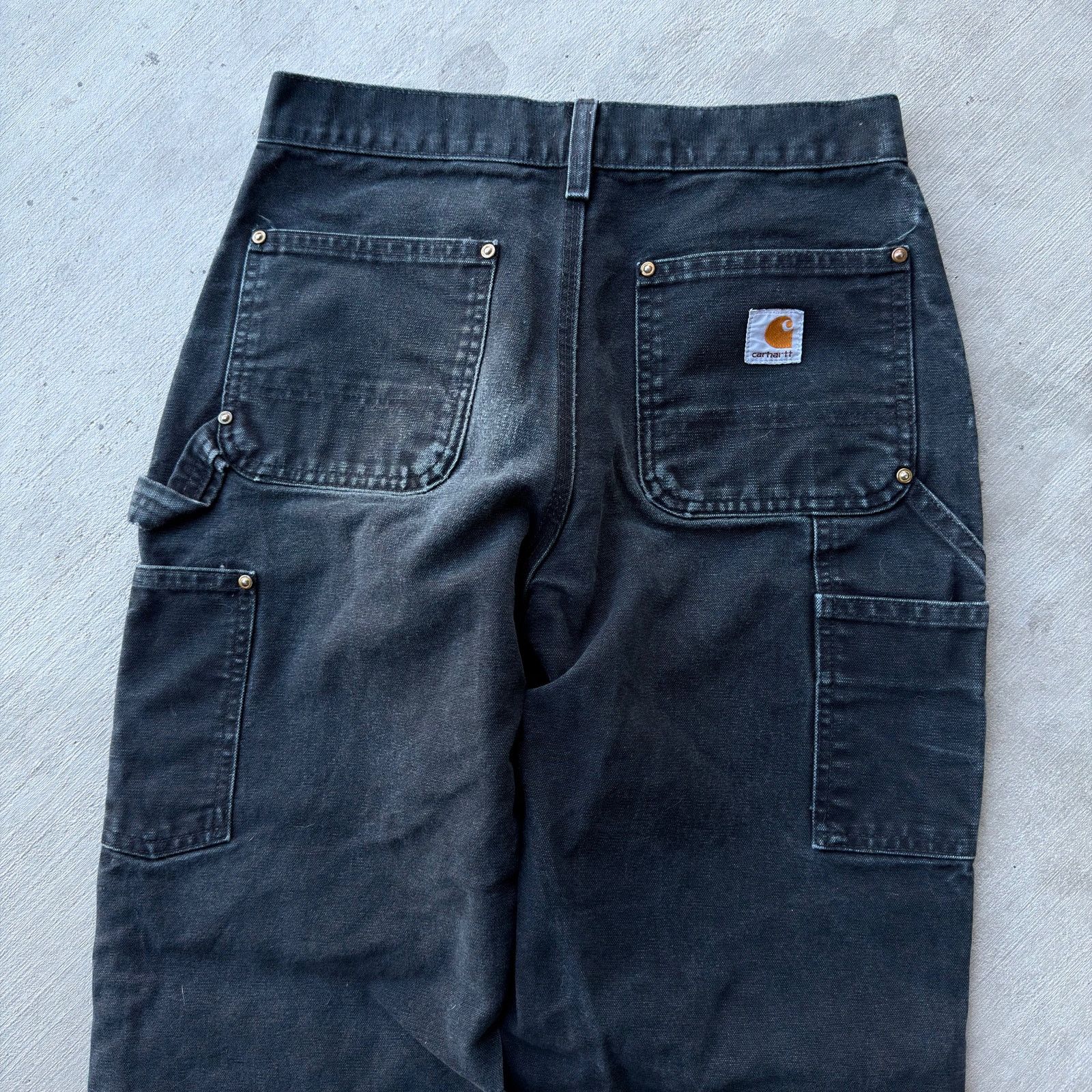 Carhartt × Vintage Vintage Y2K Carhartt black double knee work carpenter pants Size US 28 / EU 44 - 6 Thumbnail