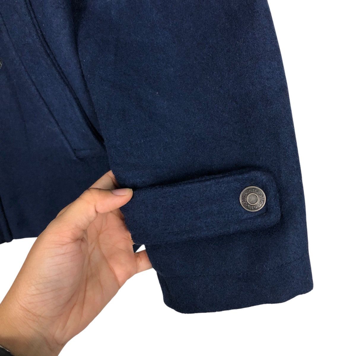 In The Attic 📌Vintage Biker Wool Jacket Duffle In The Attic Punk Design Size US M / EU 48-50 / 2 - 16 Thumbnail