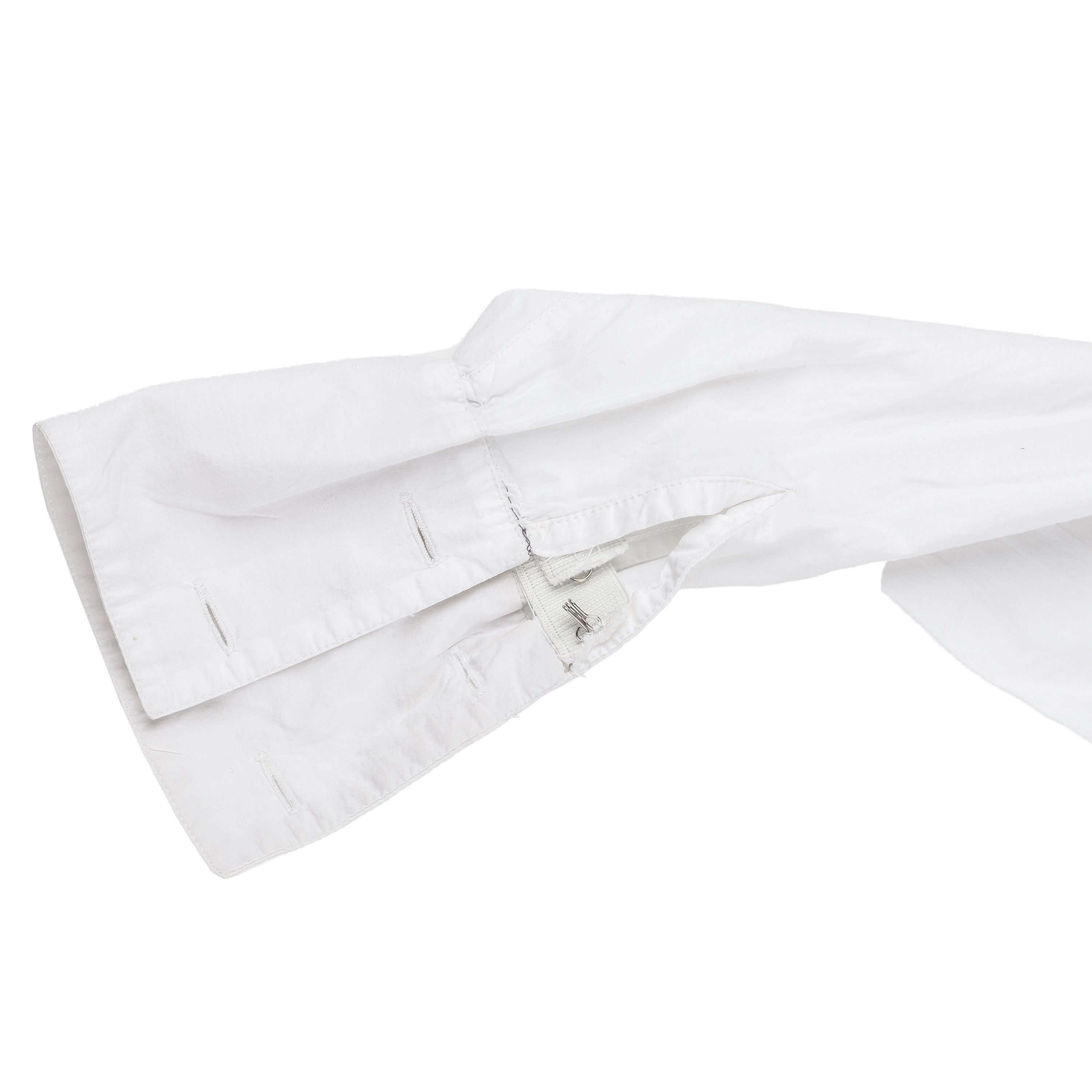 Marithe + Francois Girbaud Marithé François Girbaud Vintage White Frill Shirt (M) Size M / US 6-8 / IT 42-44 - 4 Thumbnail