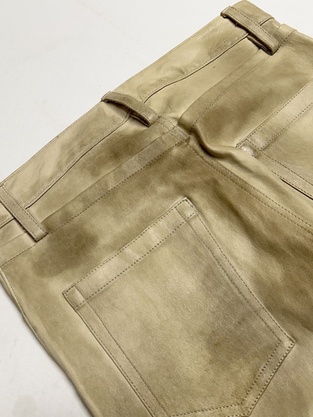 Ann Demeulemeester FW2015 1/1 sample calf leather "Jackson Ecru" Pants Size US 30 / EU 46 - 9 Thumbnail