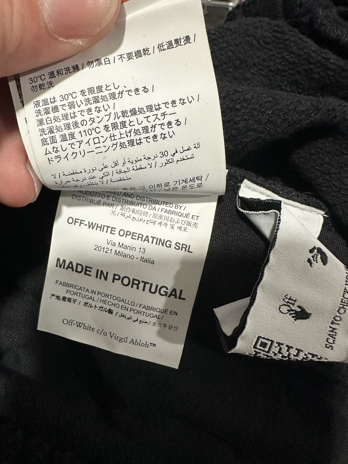Off-White OFF-WHITE BLACK KNIT DIAGONAL BRUSHED STRIPE DETAIL TRACK Size US 36 / EU 52 - 9 Thumbnail