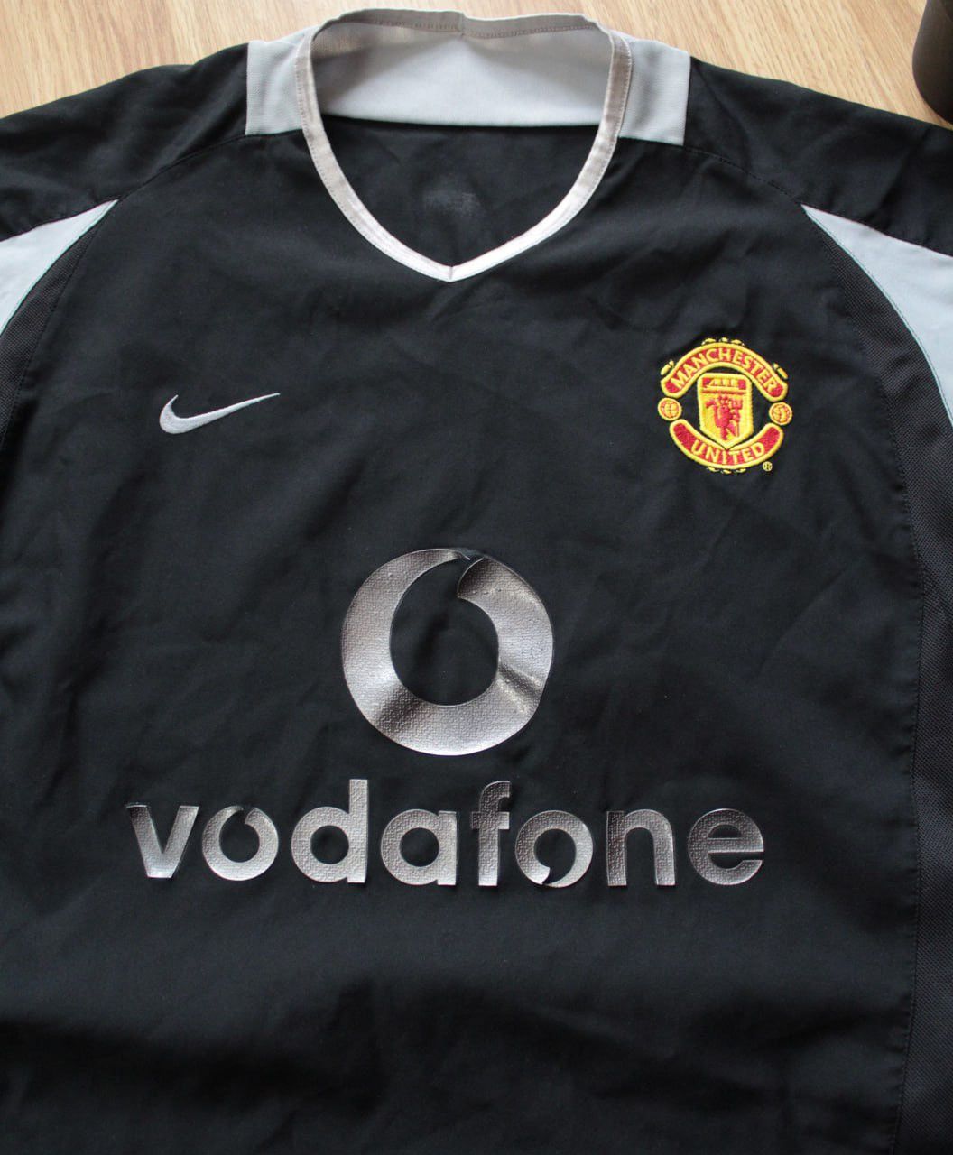 Nike × Vintage 🔥 Rare NIKE MANCHESTER UNITED Vodafone 2002 Jersey Shirt Size US L / EU 52-54 / 3 - 4 Thumbnail