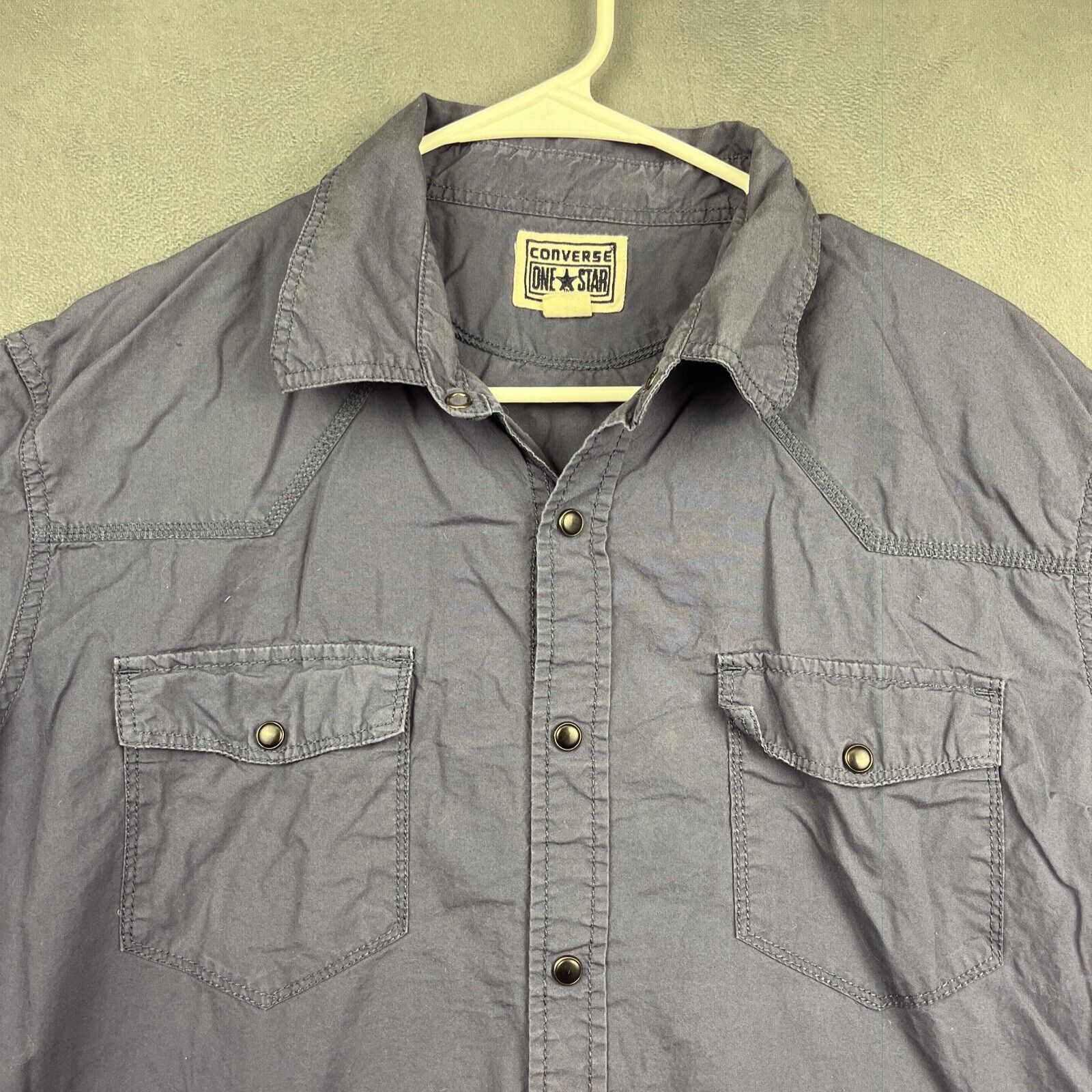 Converse Vintage Converse Western Pearl Snap Shirt Men's Large Fitted Size US L / EU 52-54 / 3 - 5 Thumbnail
