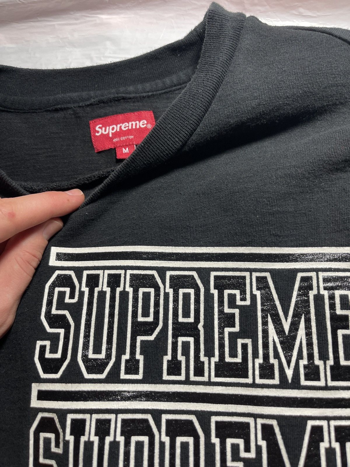 Supreme Supreme stacked L/S top Size US M / EU 48-50 / 2 - 2 Thumbnail