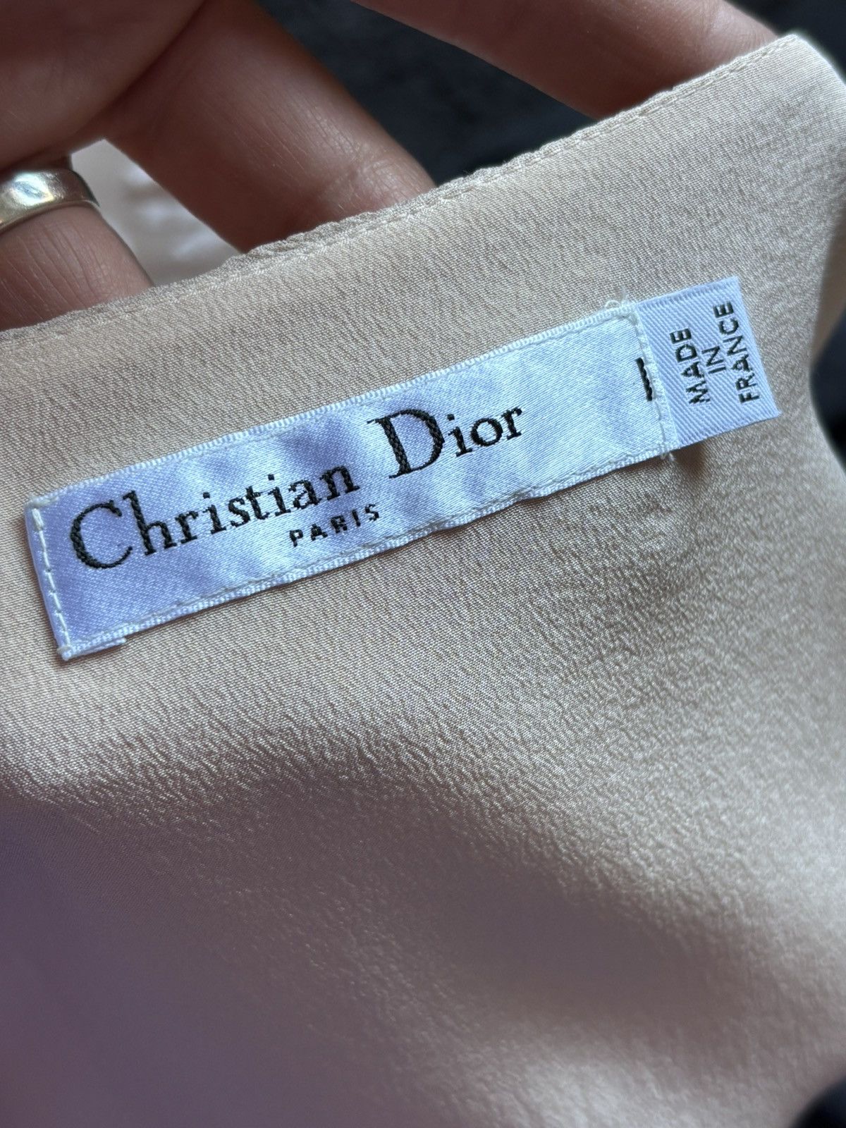Dior CHRISTIAN DIOR Pink silk and lace dress Size S / US 4 / IT 40 - 9 Thumbnail