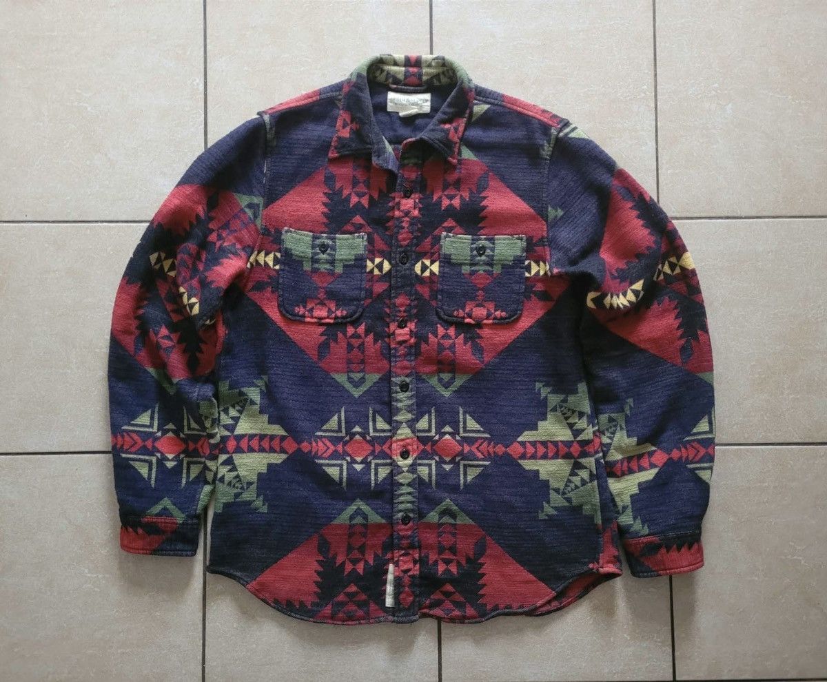 image of Denim And Supply Ralph Lauren x Polo Ralph Lauren Ralph Laurent Denim&supply Aztec Navajo Flannel S
