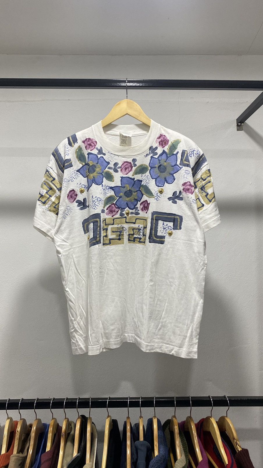 Vintage Vintage Art Floral 80s USA Size US L / EU 52-54 / 3 - 2 Thumbnail