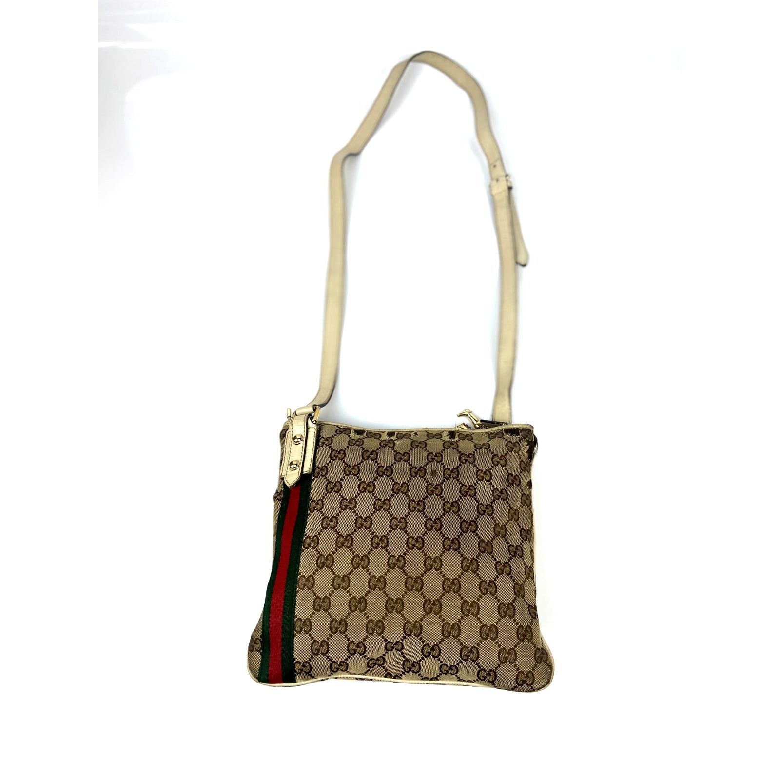 Gucci Gucci Brown GG Canvas Jolicoeur Crossbody Bag Size ONE SIZE - 2 Thumbnail