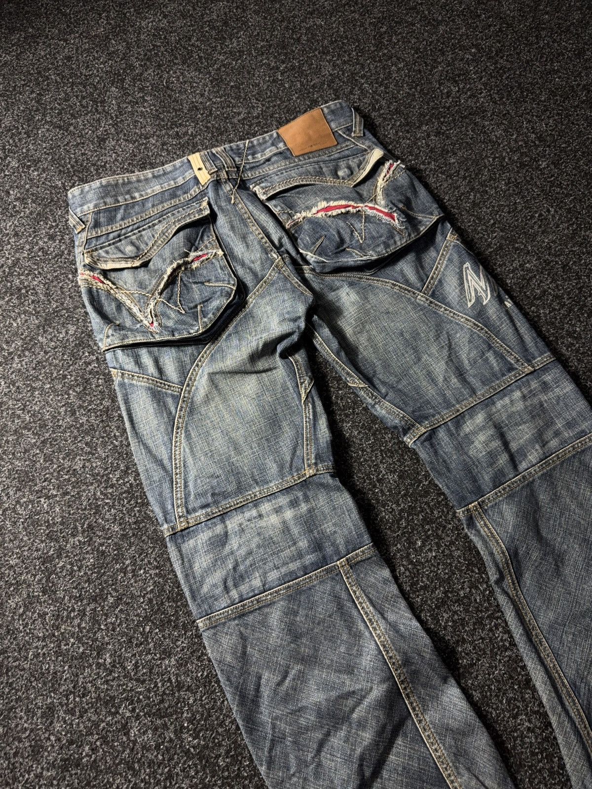 If Six Was Nine × Vintage Vintage 90s Avant Garde baggy denim pants y2k style Size US 34 / EU 50 - 12 Thumbnail