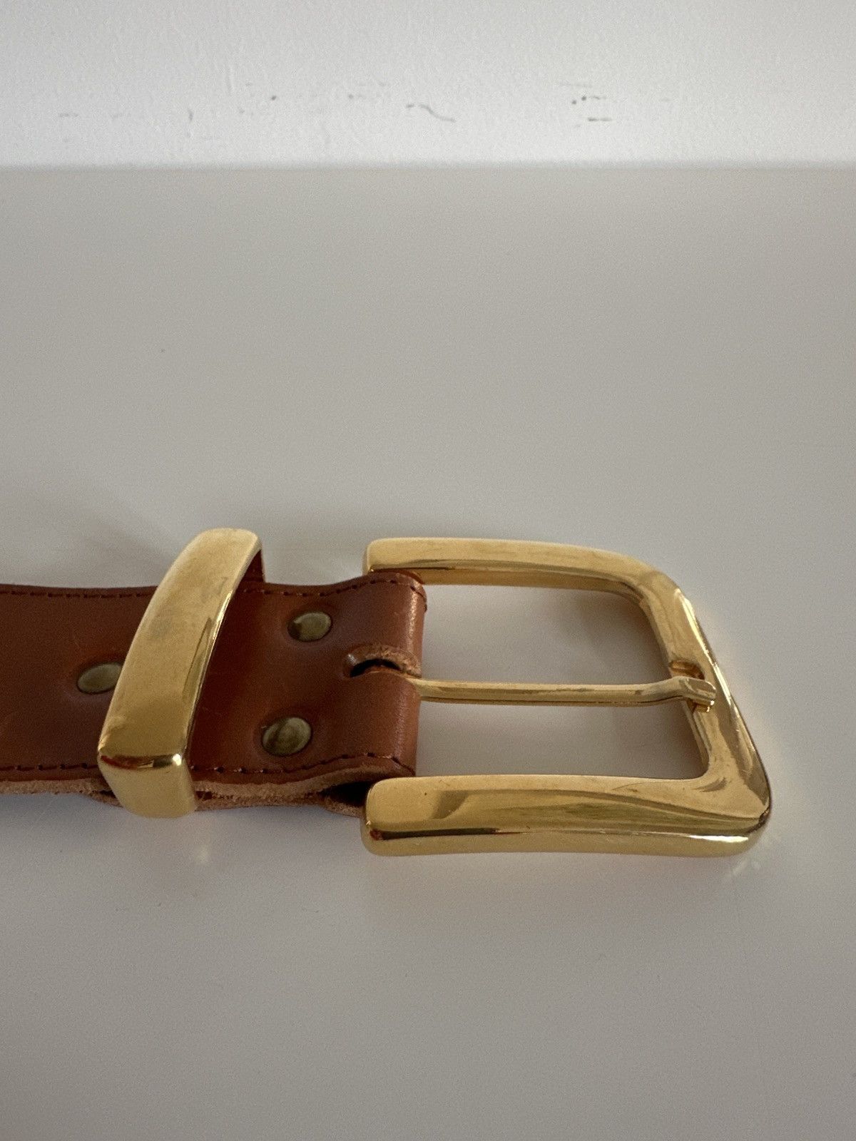 Vintage Brown and gold belt Size ONE SIZE - 5 Thumbnail