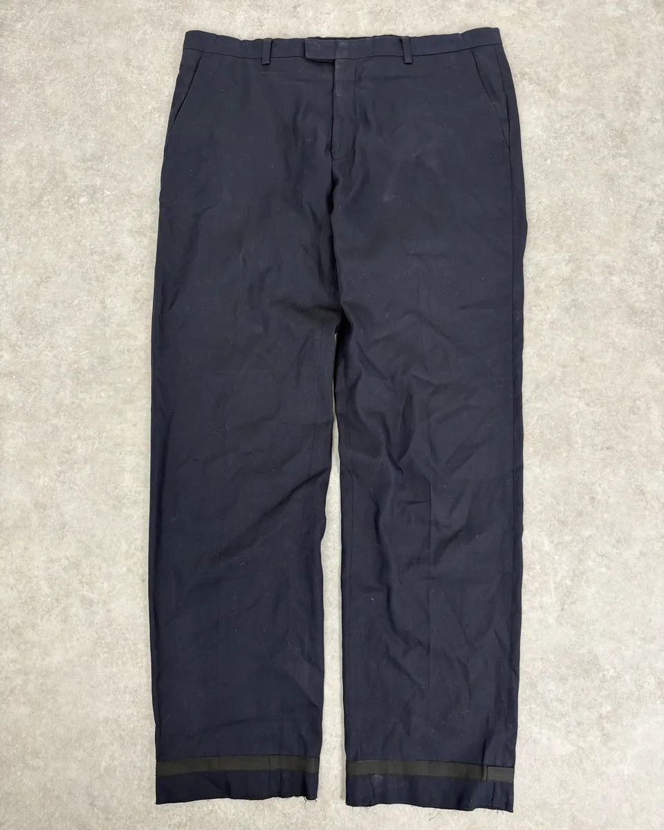 Dries Van Noten Dries Van Noten Black Obscure Classy Tailored Pants Size US 34 / EU 50 - 1 Thumbnail