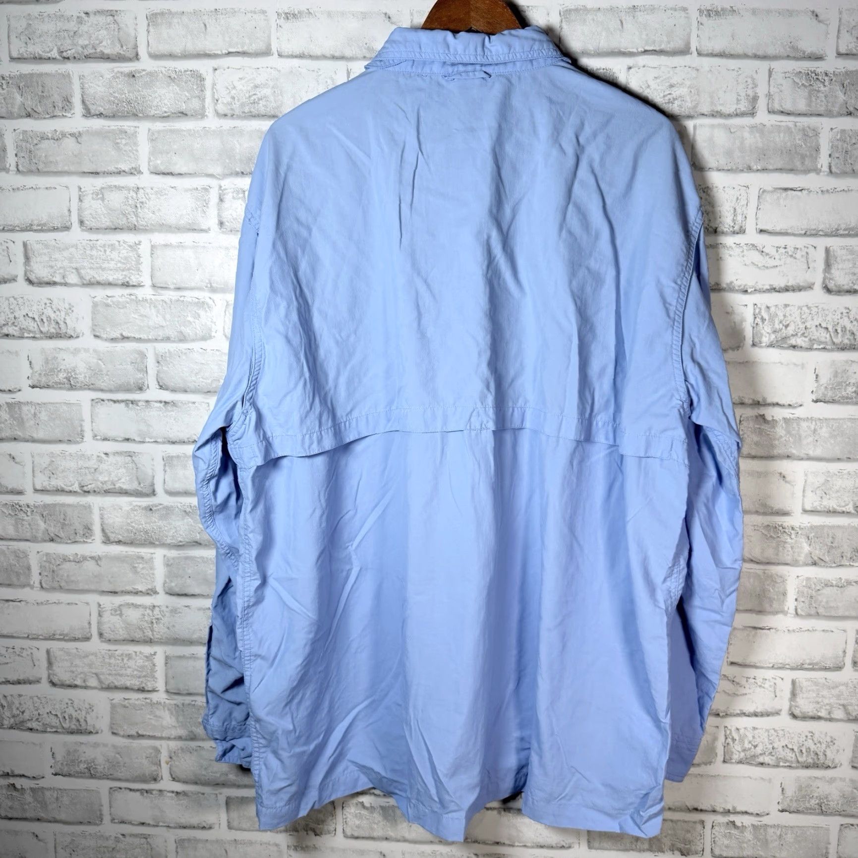 Vintage Natural Gear Shirt Mens XL Blue Hiking Vented Button Down Long Sleeve Size US XL / EU 56 / 4 - 5 Thumbnail