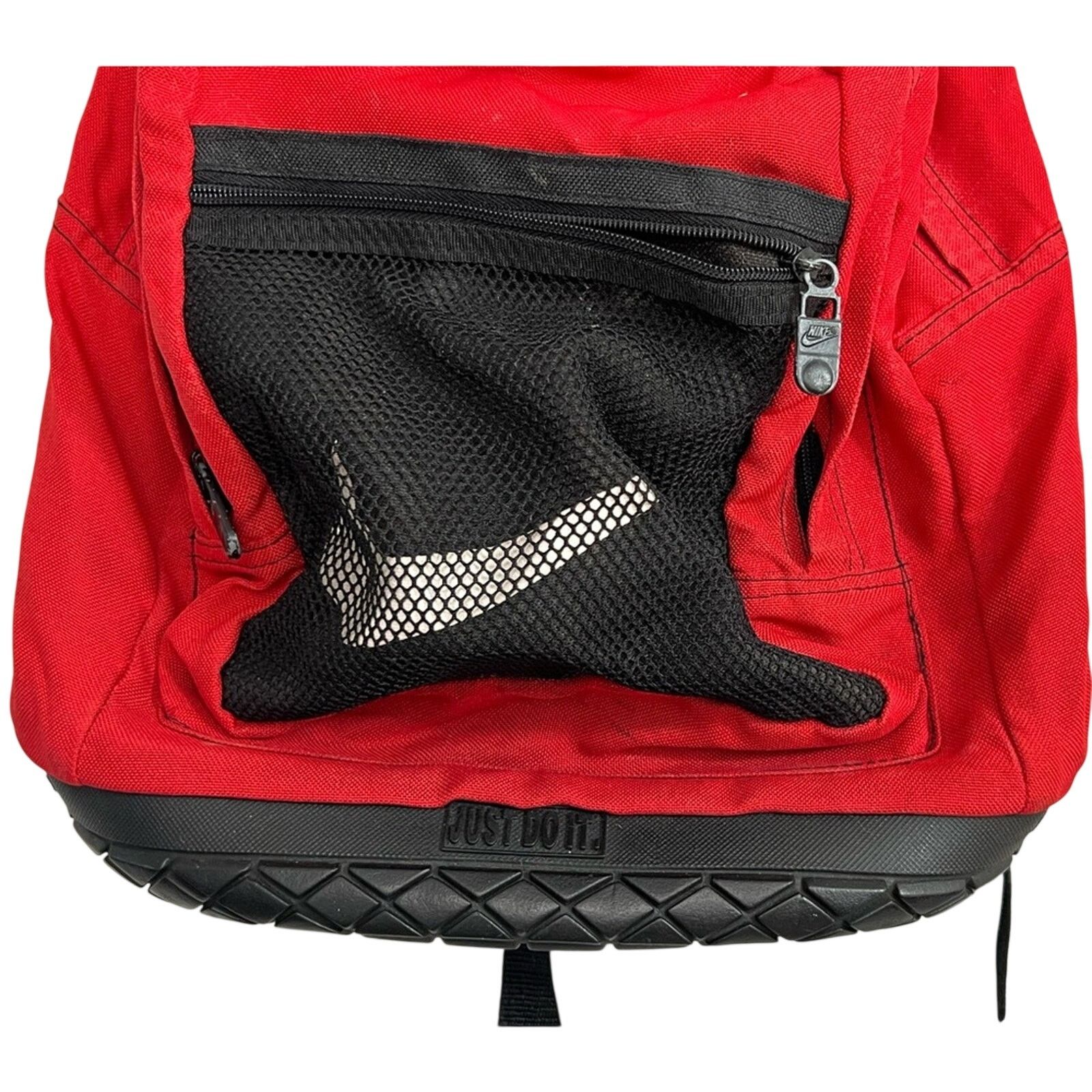 Nike 90s Nike Swoosh Just Do It Hard Base Vintage Nylon Backpack Size ONE SIZE - 3 Thumbnail