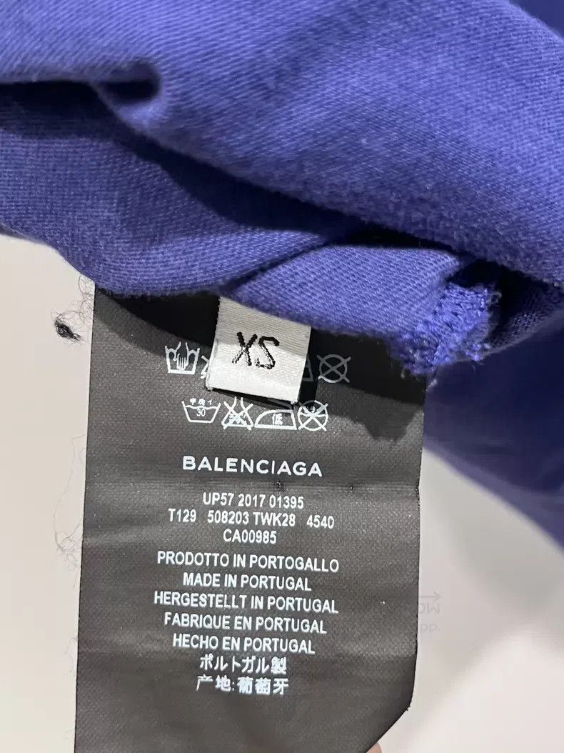 Balenciaga Balenciaga Blue Coke Logo Short Sleeve T-Shirt Size US XS / EU 42 / 0 - 6 Thumbnail