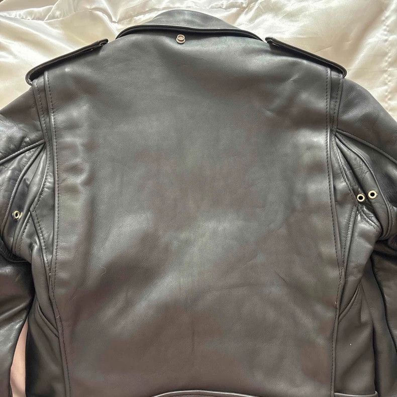 Schott Schott Leather coat Size US XXS / EU 40 - 6 Thumbnail