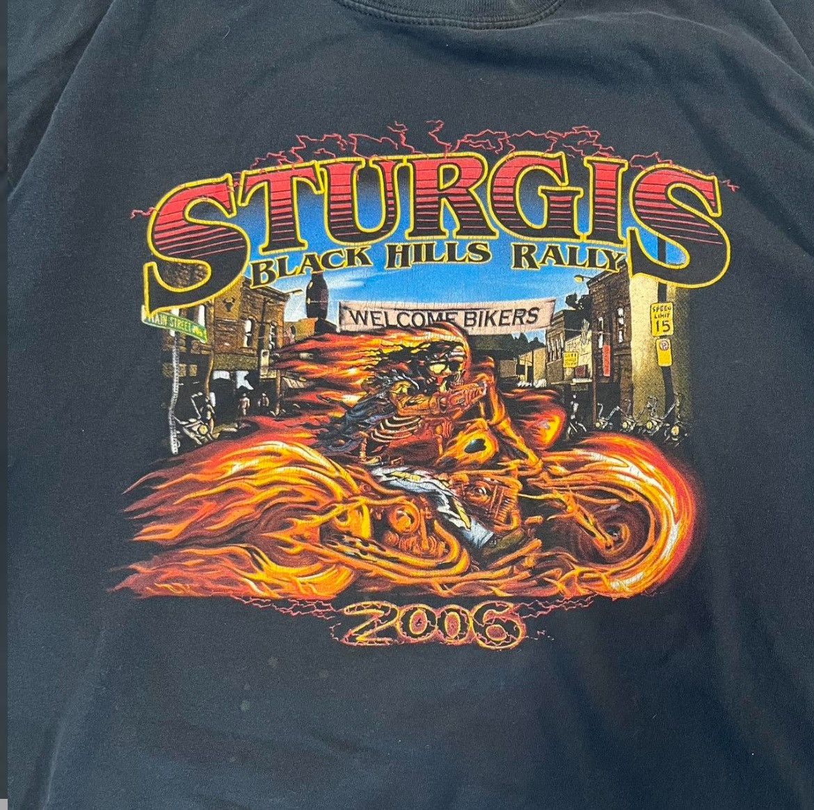 Vintage Black Sturgis Y2K Motorcycle Tee Size US XL / EU 56 / 4 - 5 Thumbnail