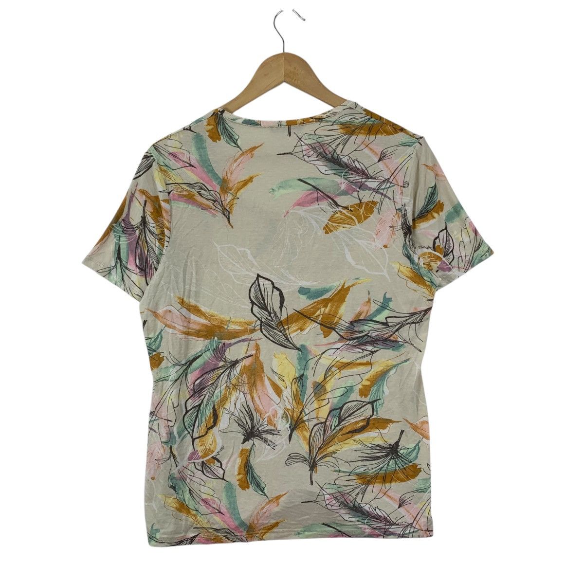 Vintage Vintage ANNA RE ITALY Overprint Leaf Art Abstract Tshirt Size M / US 6-8 / IT 42-44 - 3 Thumbnail