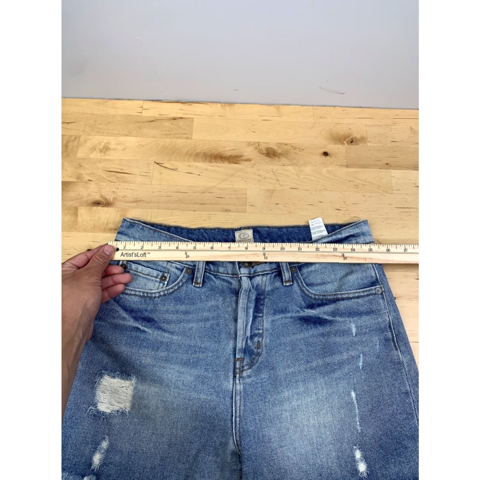 Rip Curl Rip Curl Deim Shorts Womens 7 Jorts Casual Beach Skate 11168 Size 28" / US 6 / IT 42 - 4 Thumbnail