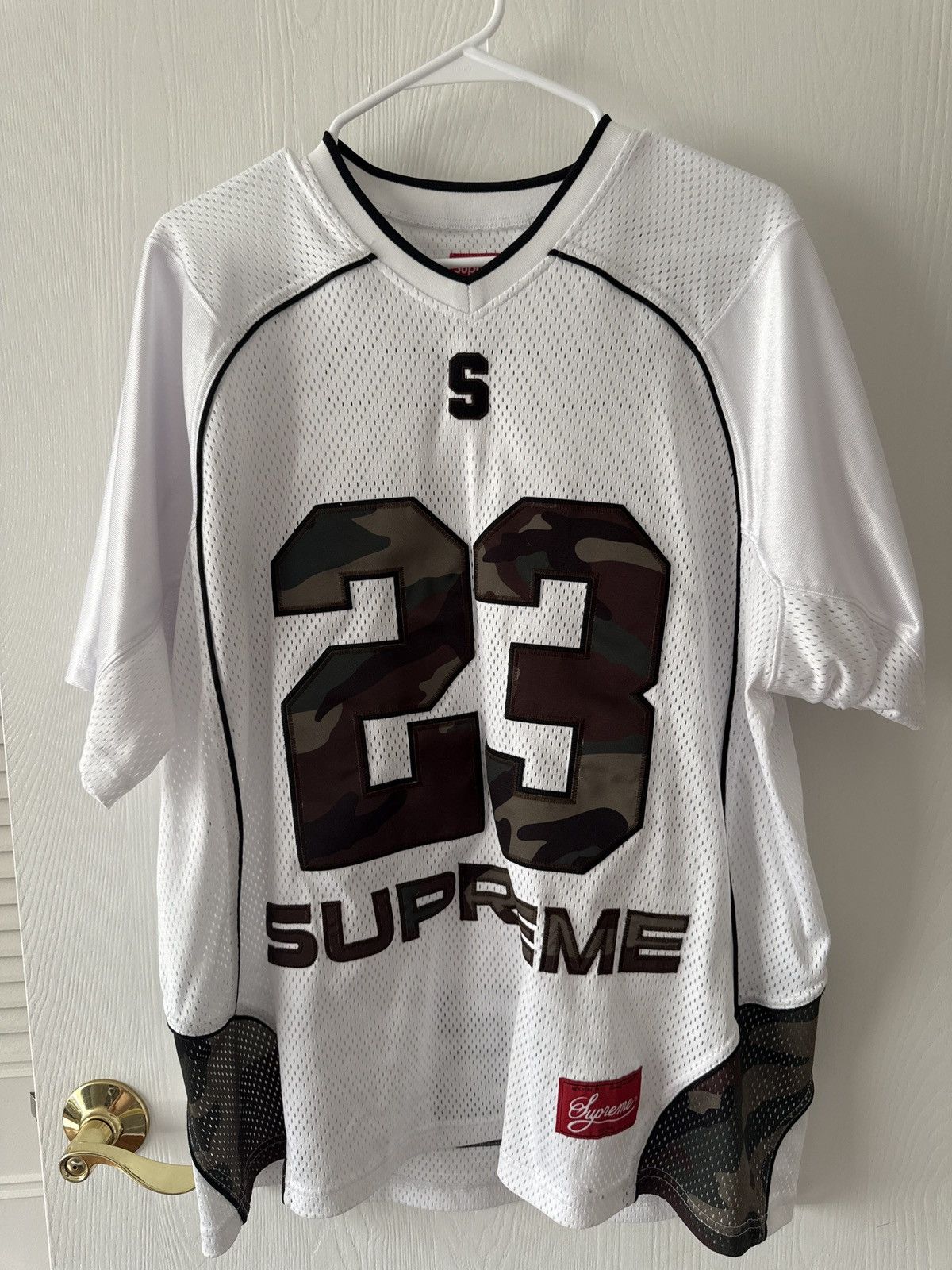 Supreme Supreme Find God Football Jersey SS26 White | Grailed