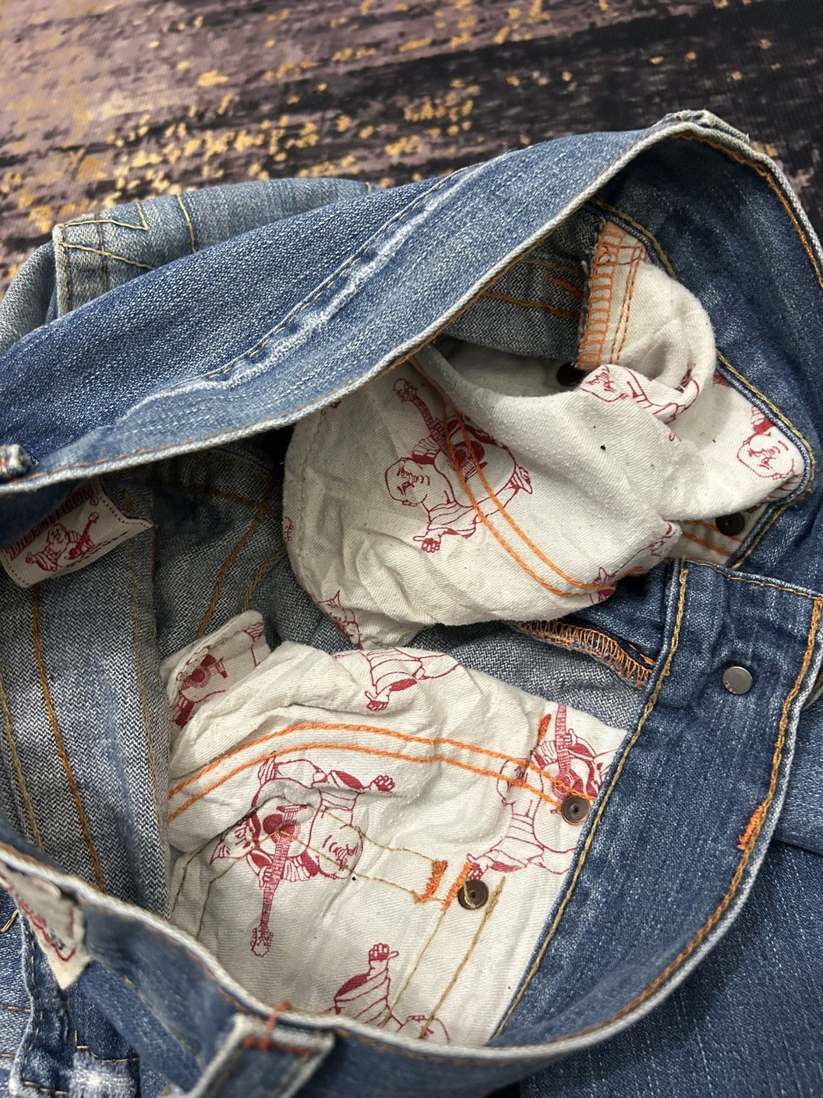 True Religion Vintage True Religion Distressed Flare Jeans Size US 31 - 15 Thumbnail