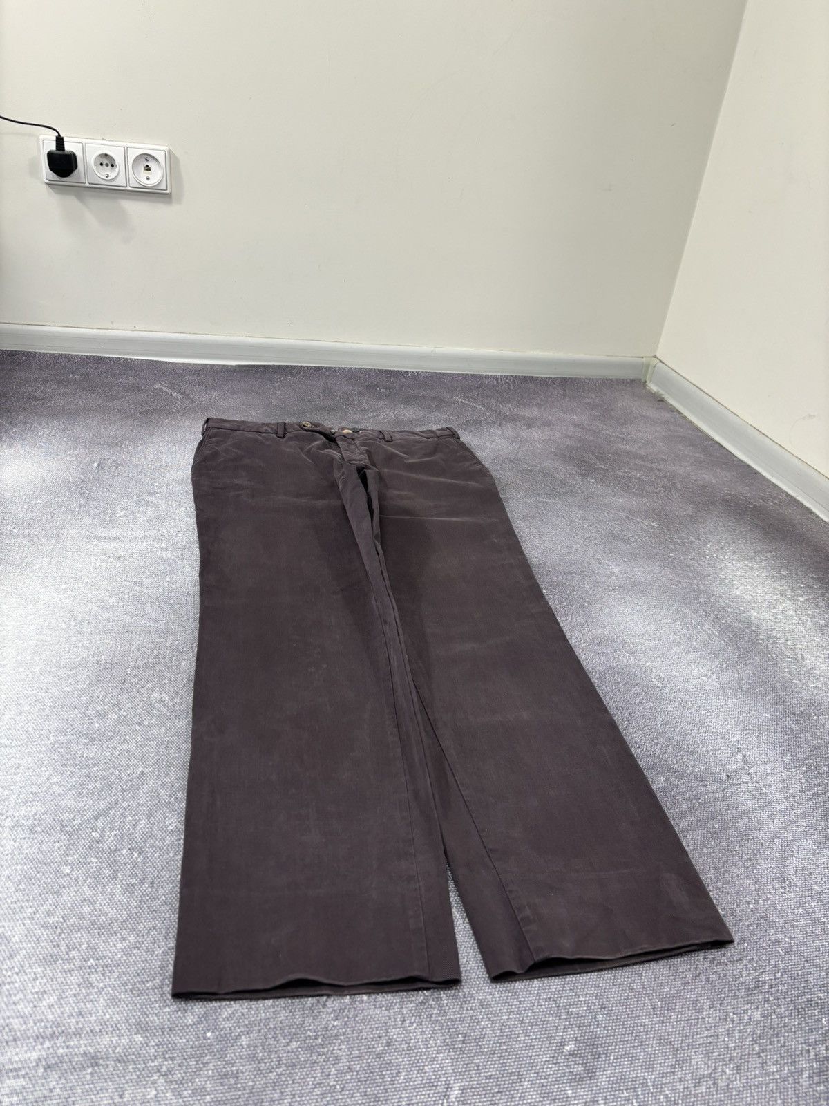 Burberry Burberry Men’s Burgundy Straight Fit Chino Pants Trousers Size US 36 / EU 52 - 3 Thumbnail