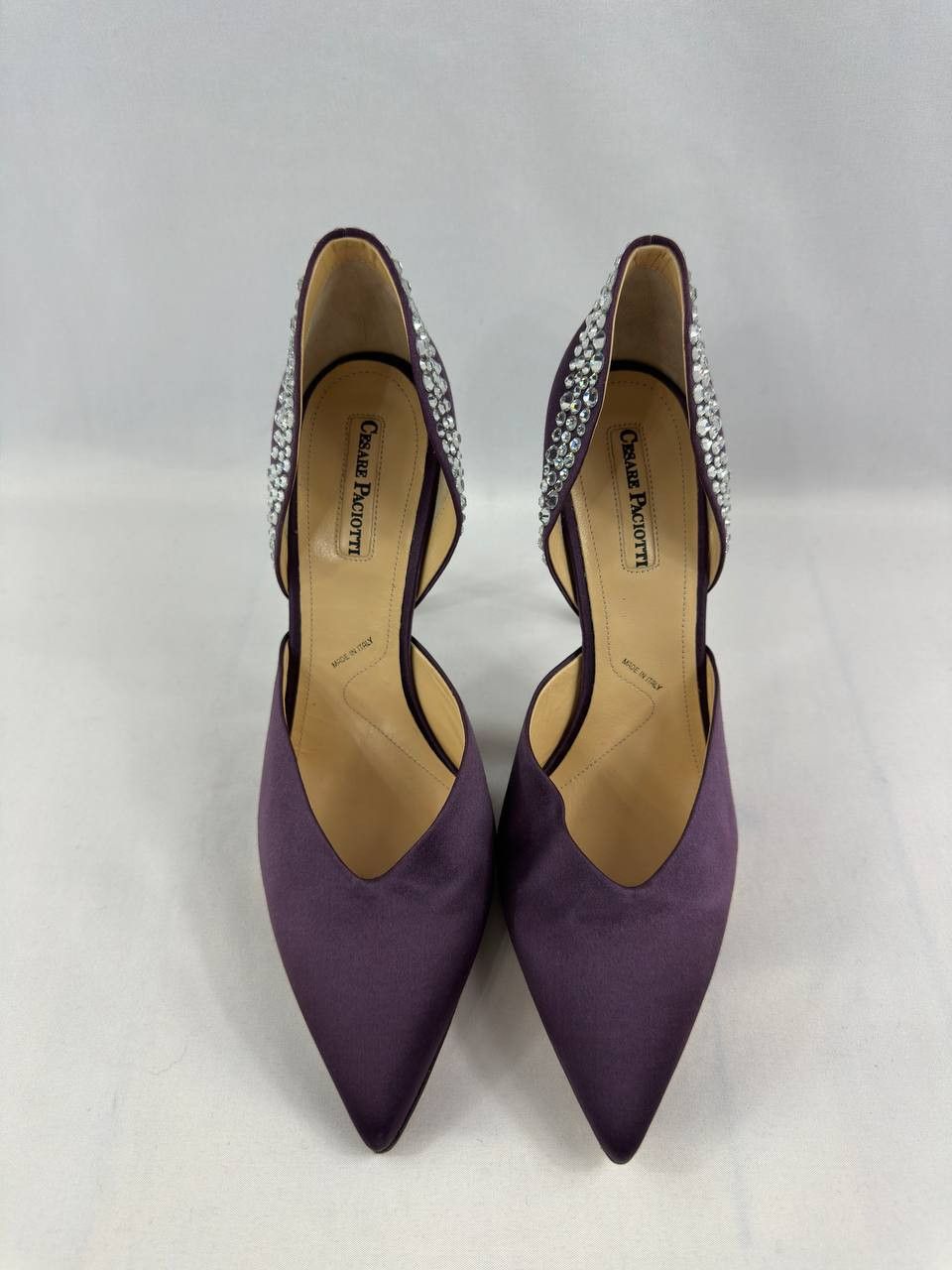 Paciotti Cesare Paciotti Silk Purple Pump Heels Size US 11.5 / IT 41.5 - 5 Thumbnail